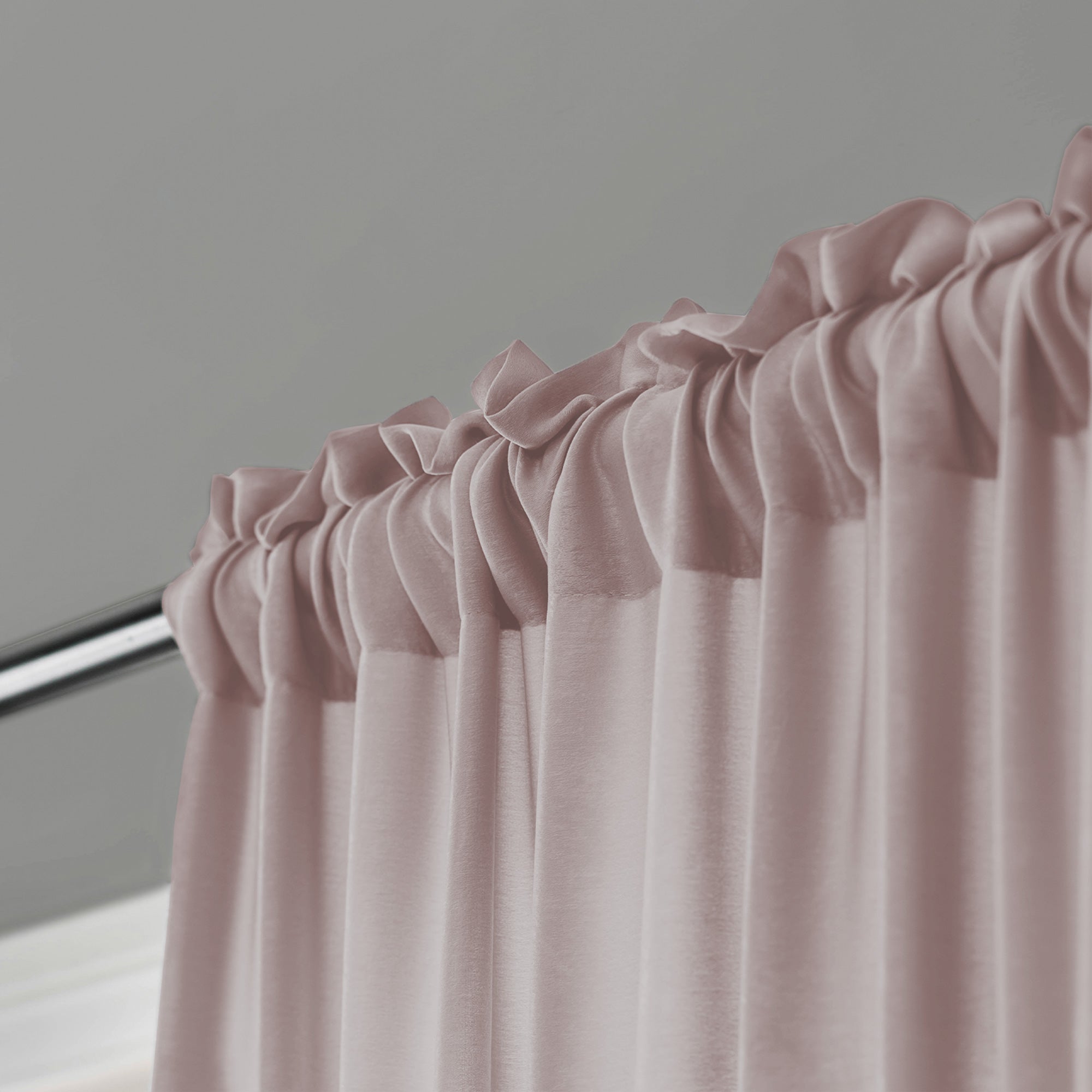 Custom Velvety Semi Sheer Curtains