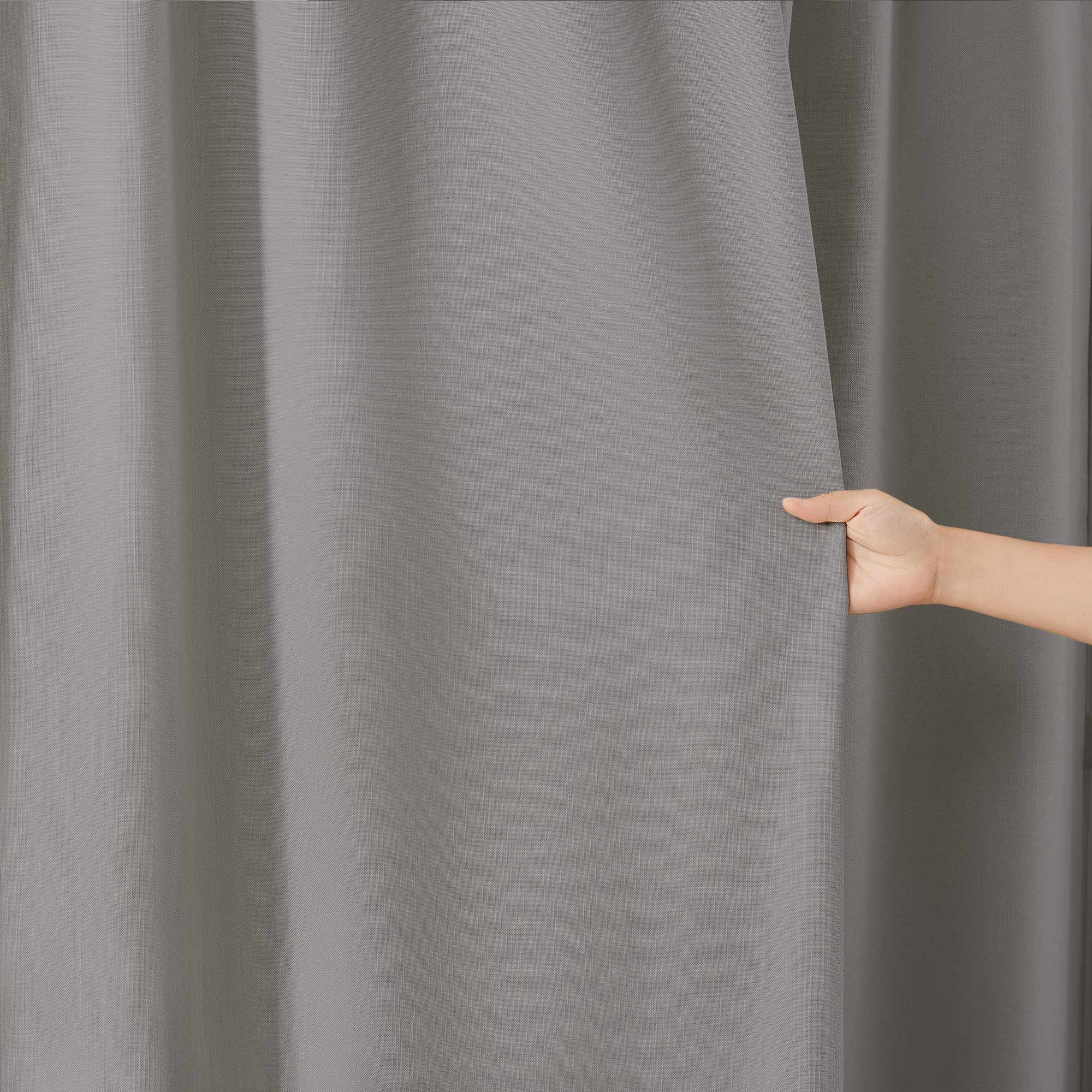 Amelia Solid Texture Cotton Curtains | Subtle Elegance & Light Filtering