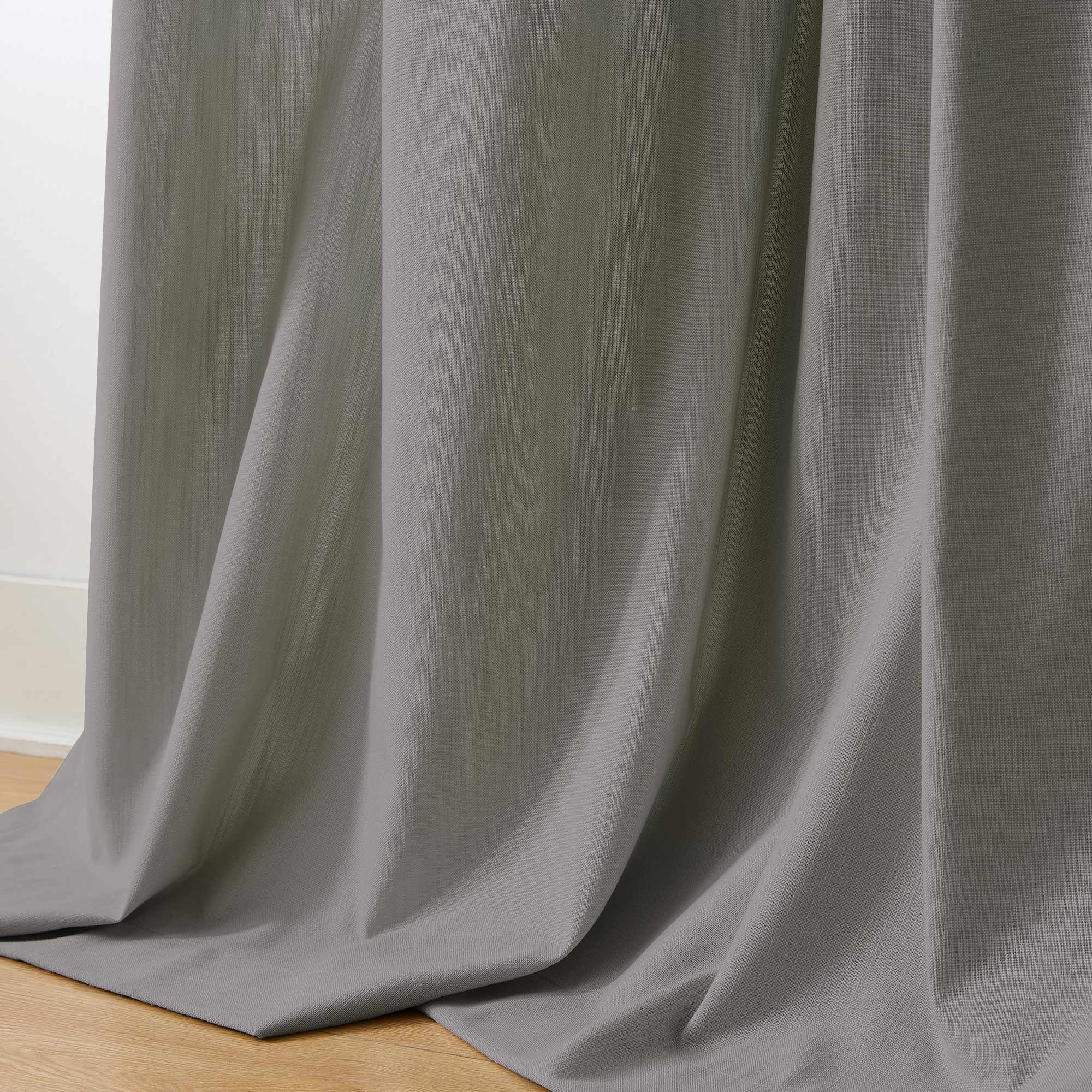 Amelia Solid Texture Cotton Curtains | Subtle Elegance & Light Filtering
