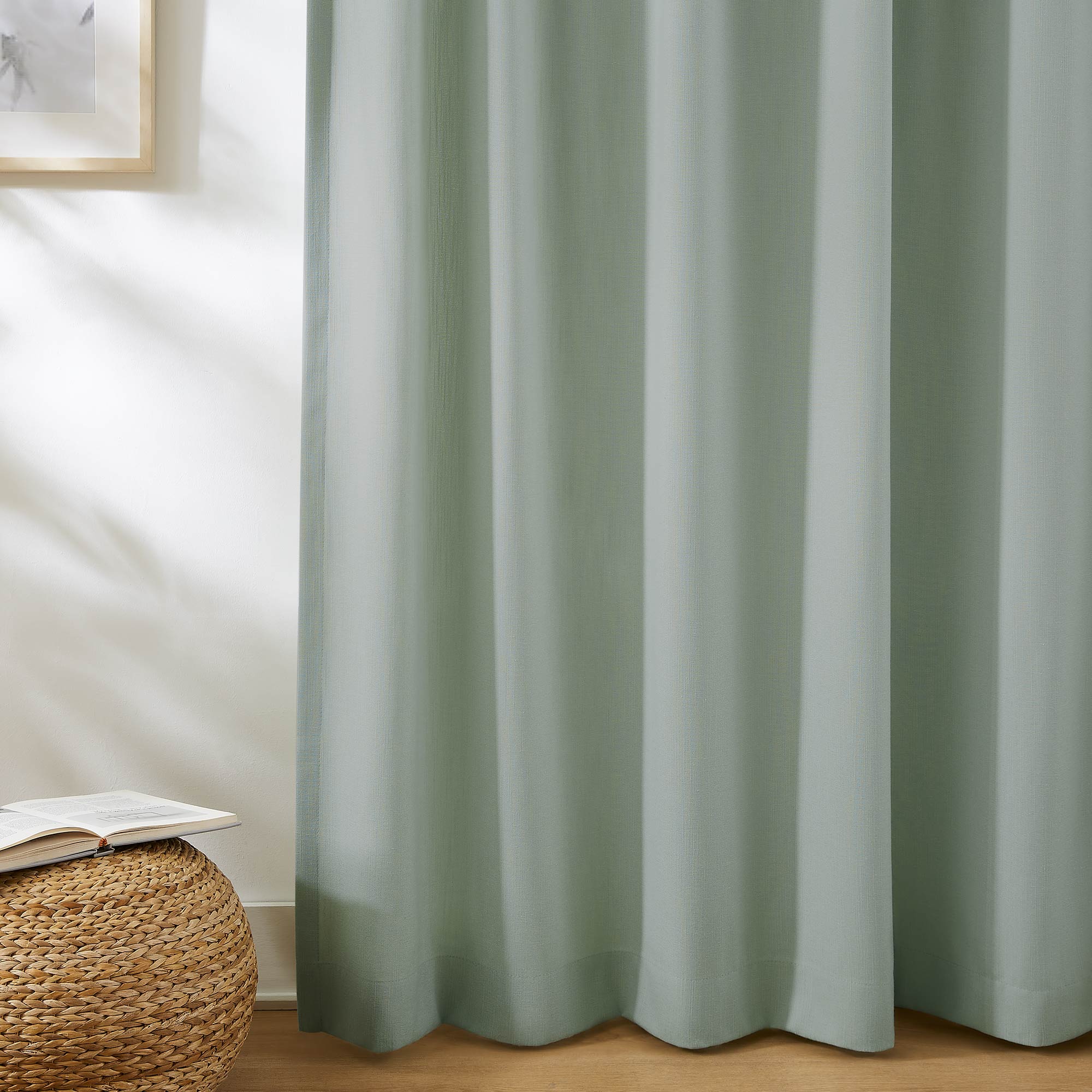 Amelia Solid Texture Cotton Curtains | Subtle Elegance & Light Filtering