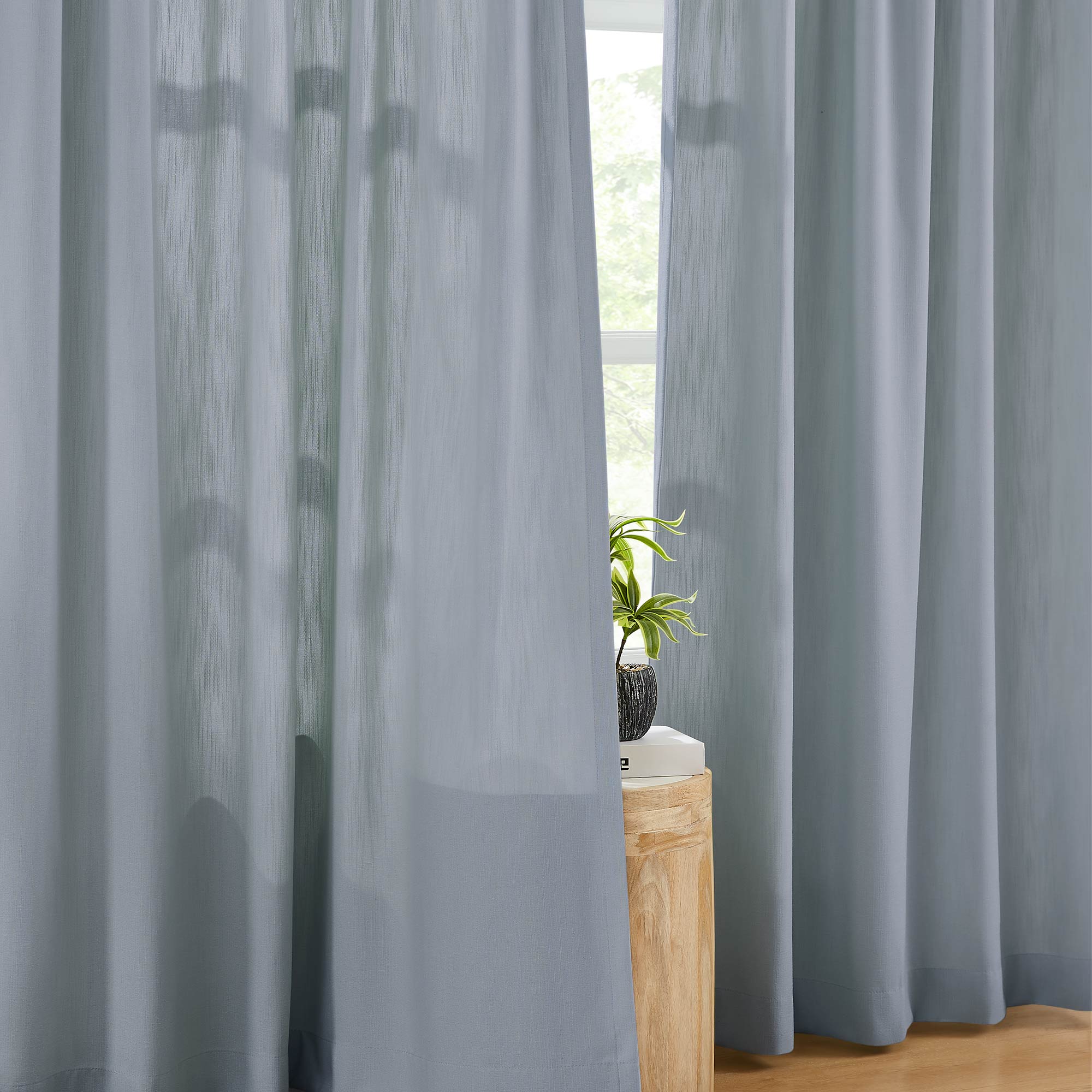 Amelia Solid Texture Cotton Curtains | Subtle Elegance & Light Filtering