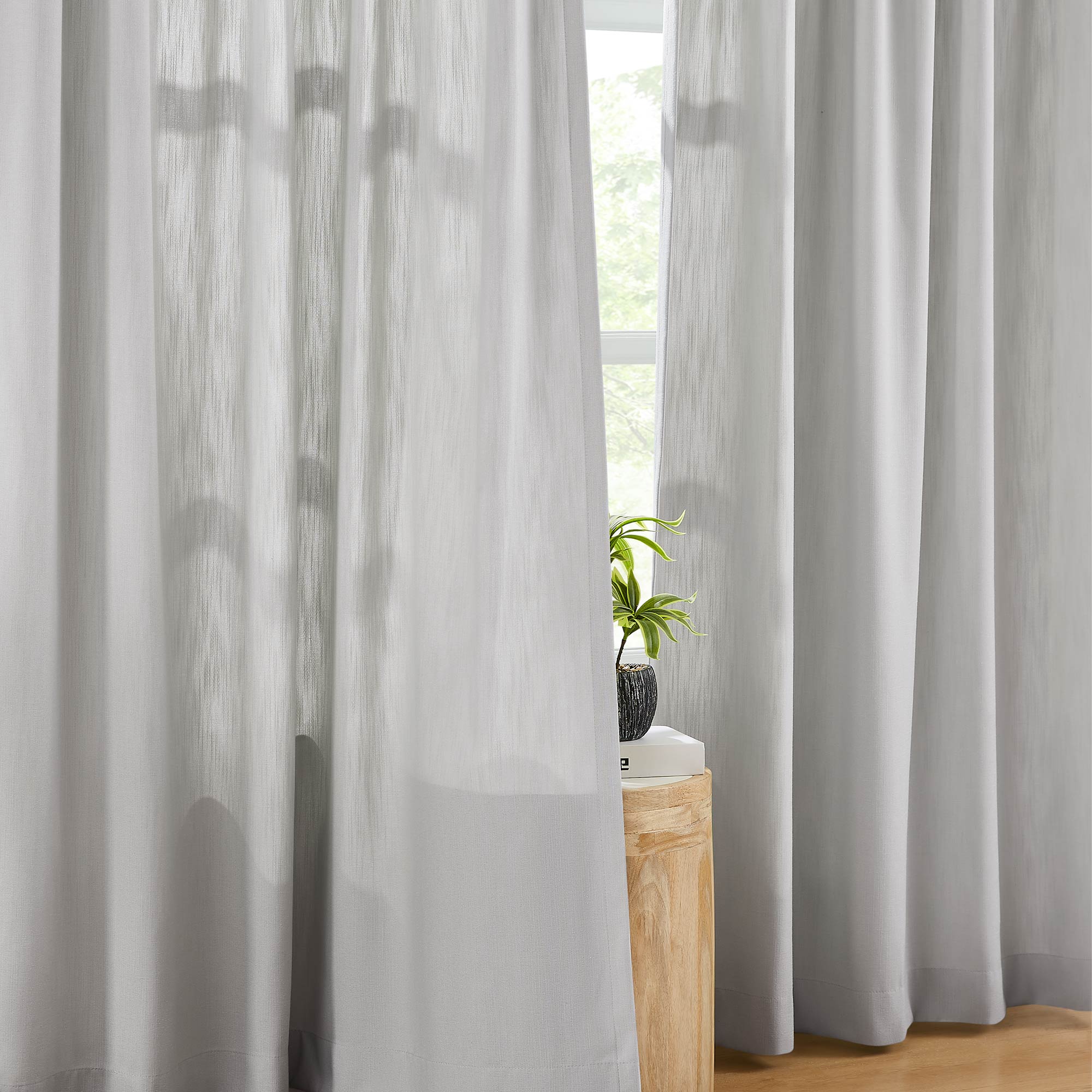 Amelia Solid Texture Cotton Curtains | Subtle Elegance & Light Filtering