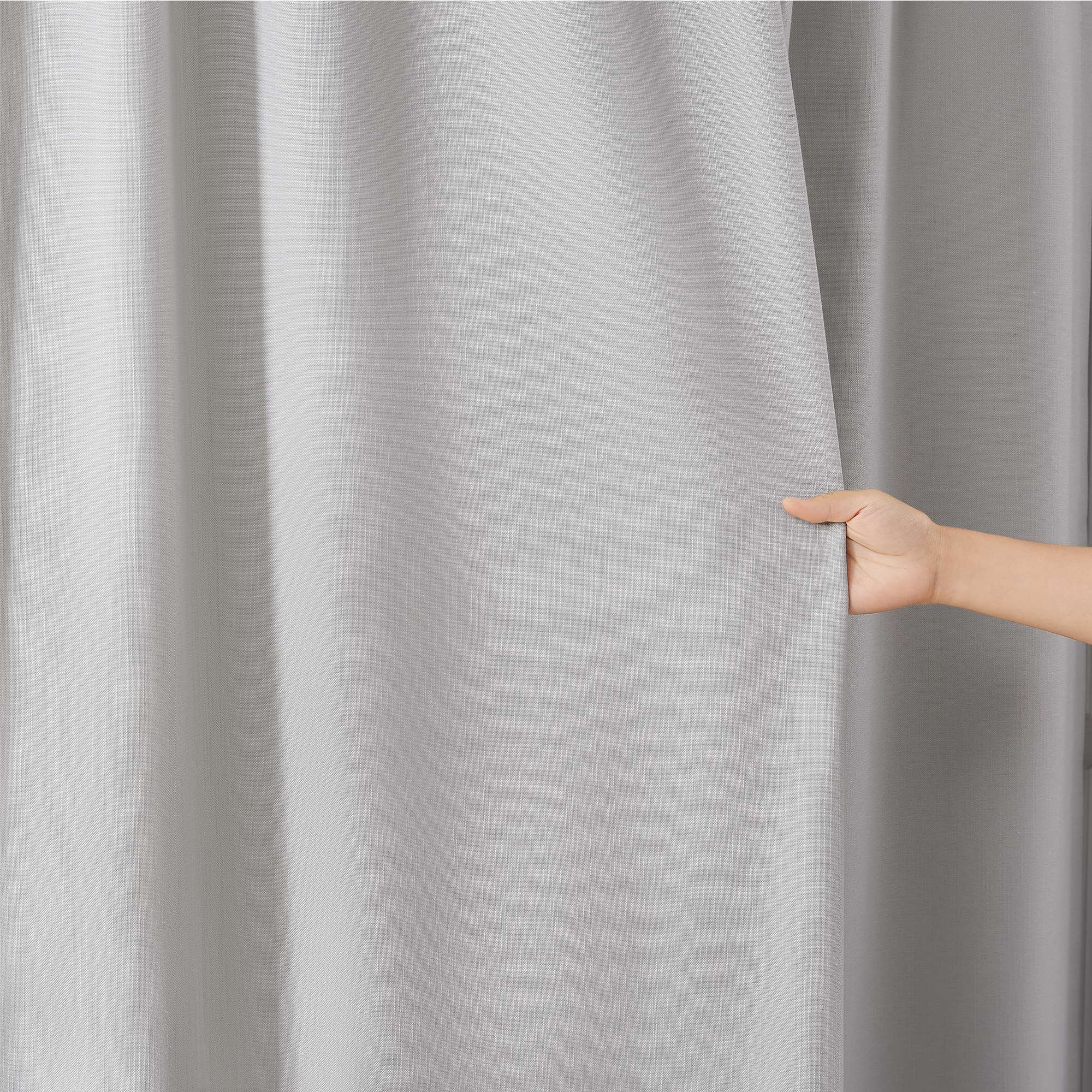 Amelia Solid Texture Cotton Curtains | Subtle Elegance & Light Filtering