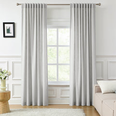 Amelia Solid Texture Cotton Curtains | Subtle Elegance & Light Filtering