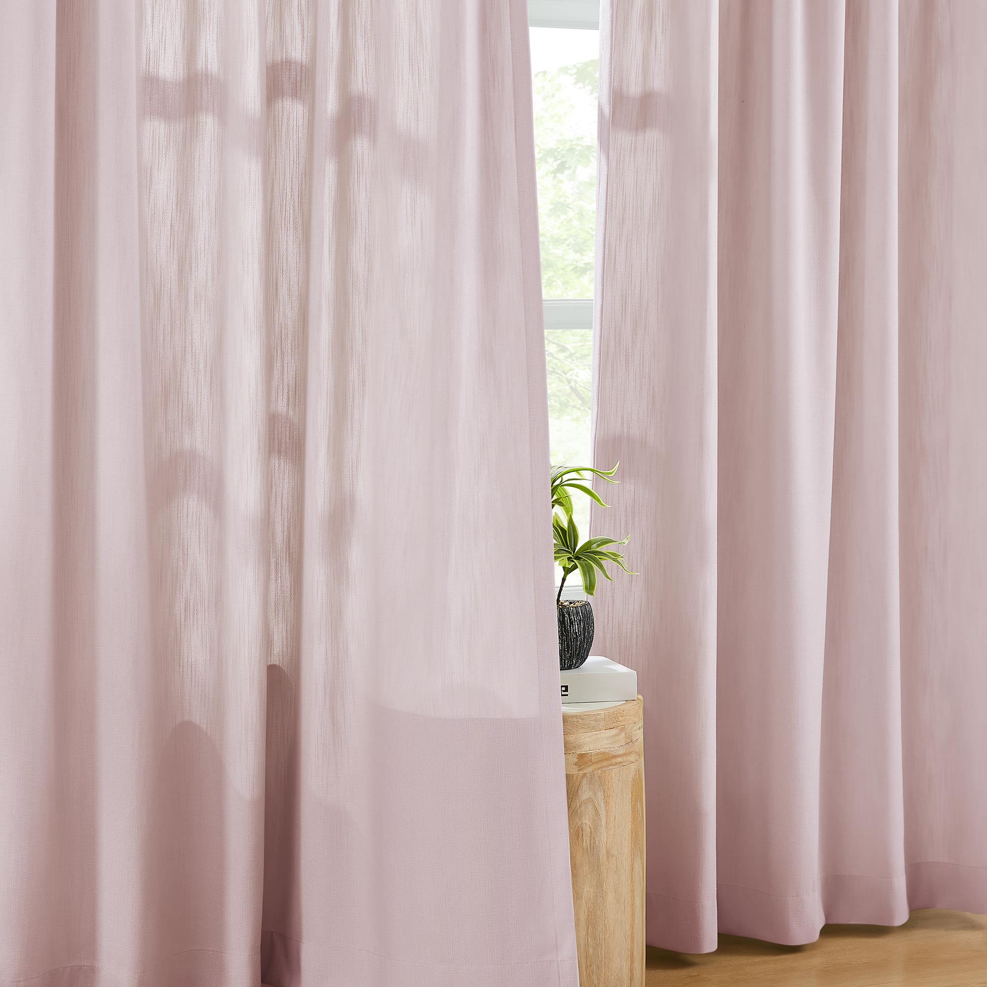 Amelia Solid Texture Cotton Curtains | Subtle Elegance & Light Filtering