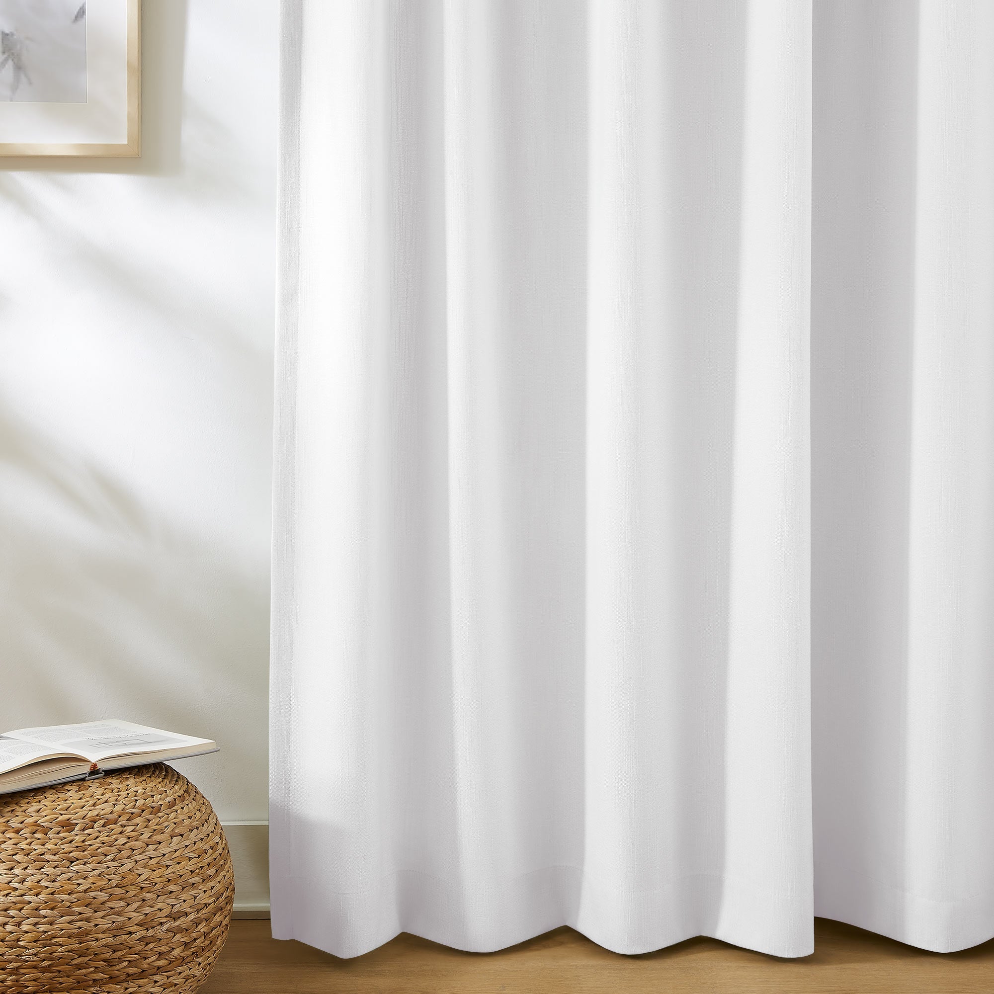 Amelia Solid Texture Cotton Curtains | Subtle Elegance & Light Filtering