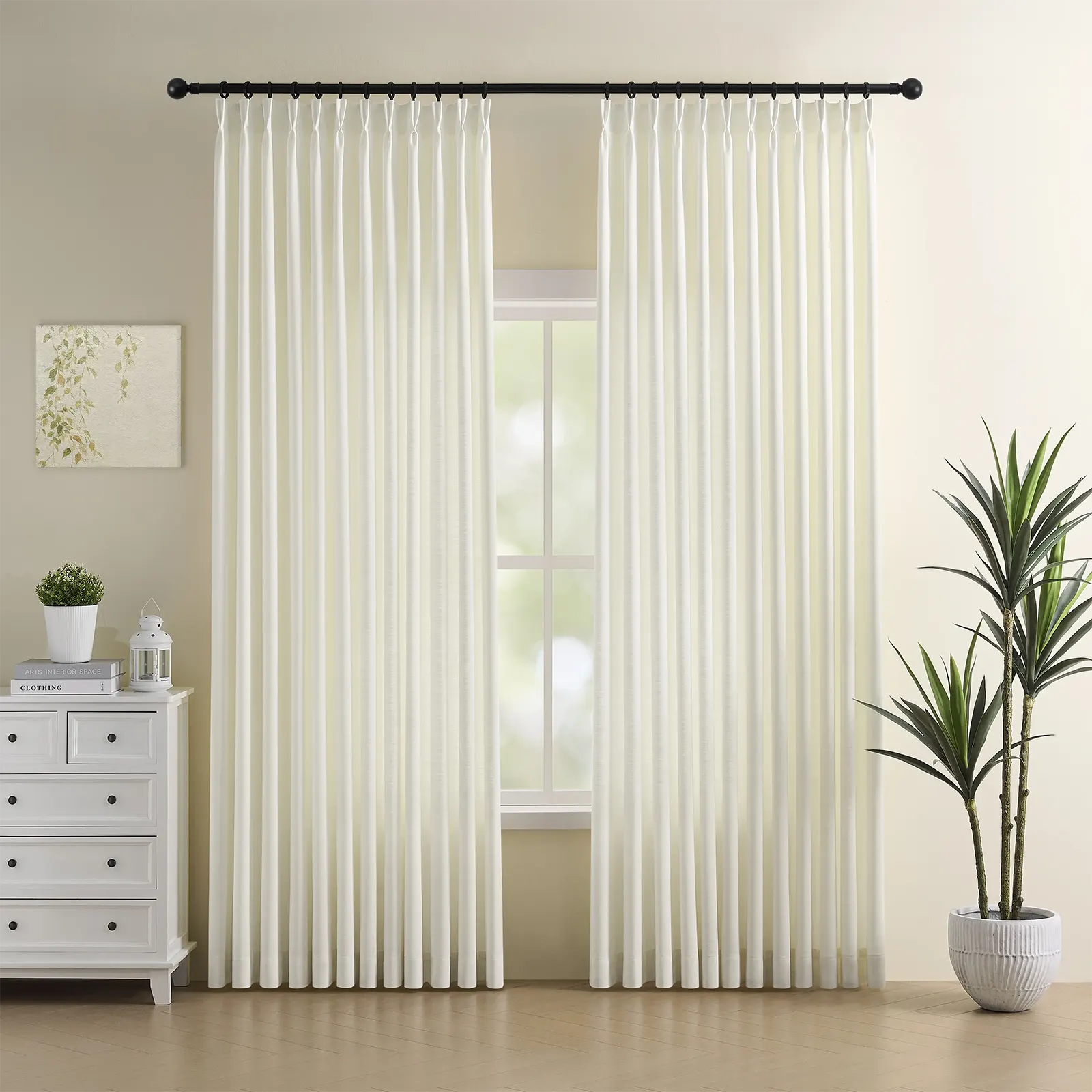 Custom Blackout Linen Curtain for an Elegant Linen Drapery with a Refined Look