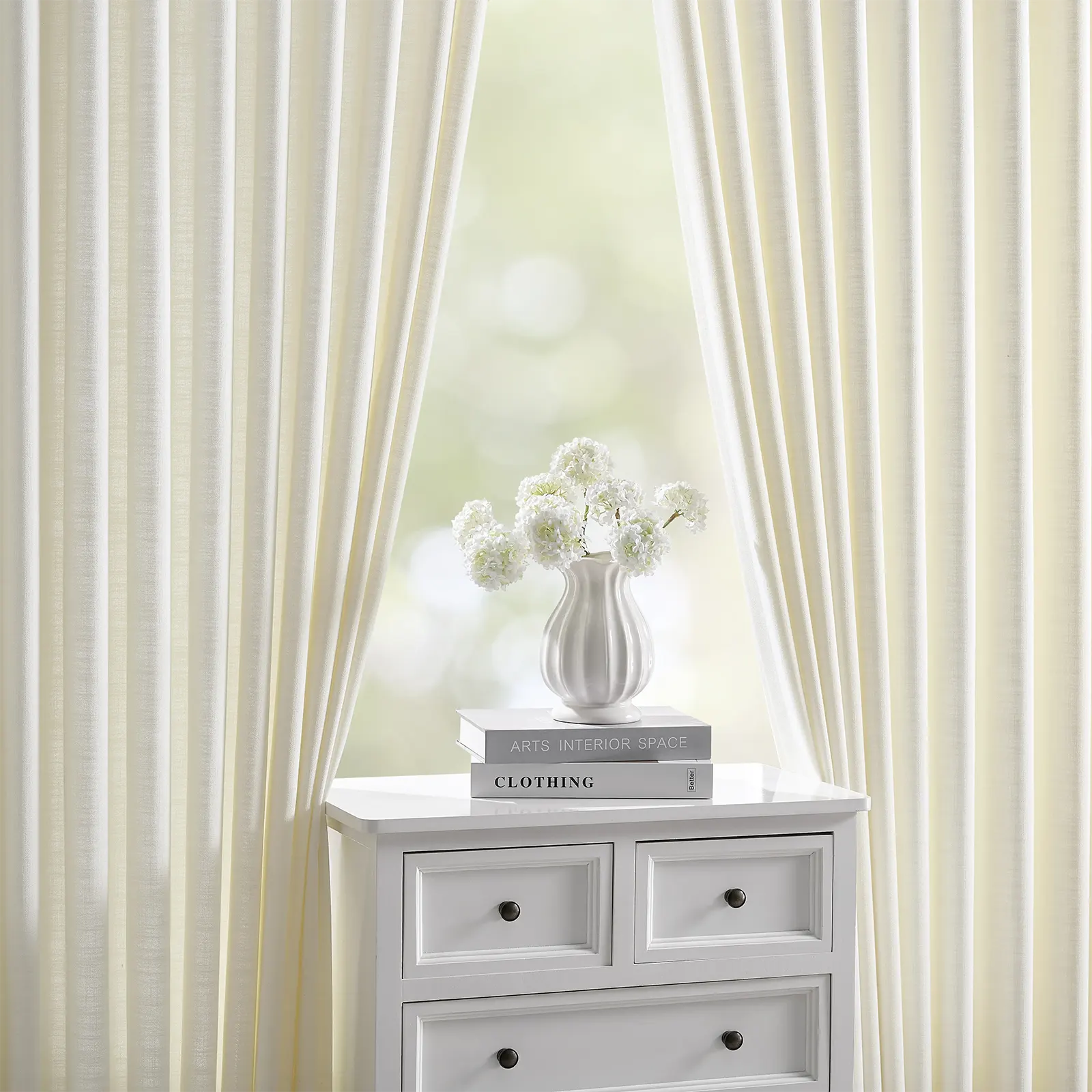 Custom Blackout Linen Curtain for an Elegant Linen Drapery with a Refined Look