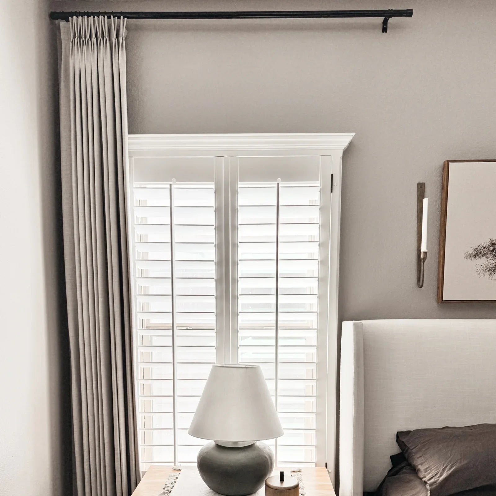 Custom Blackout Linen Curtain for an Elegant Linen Drapery with a Refined Look