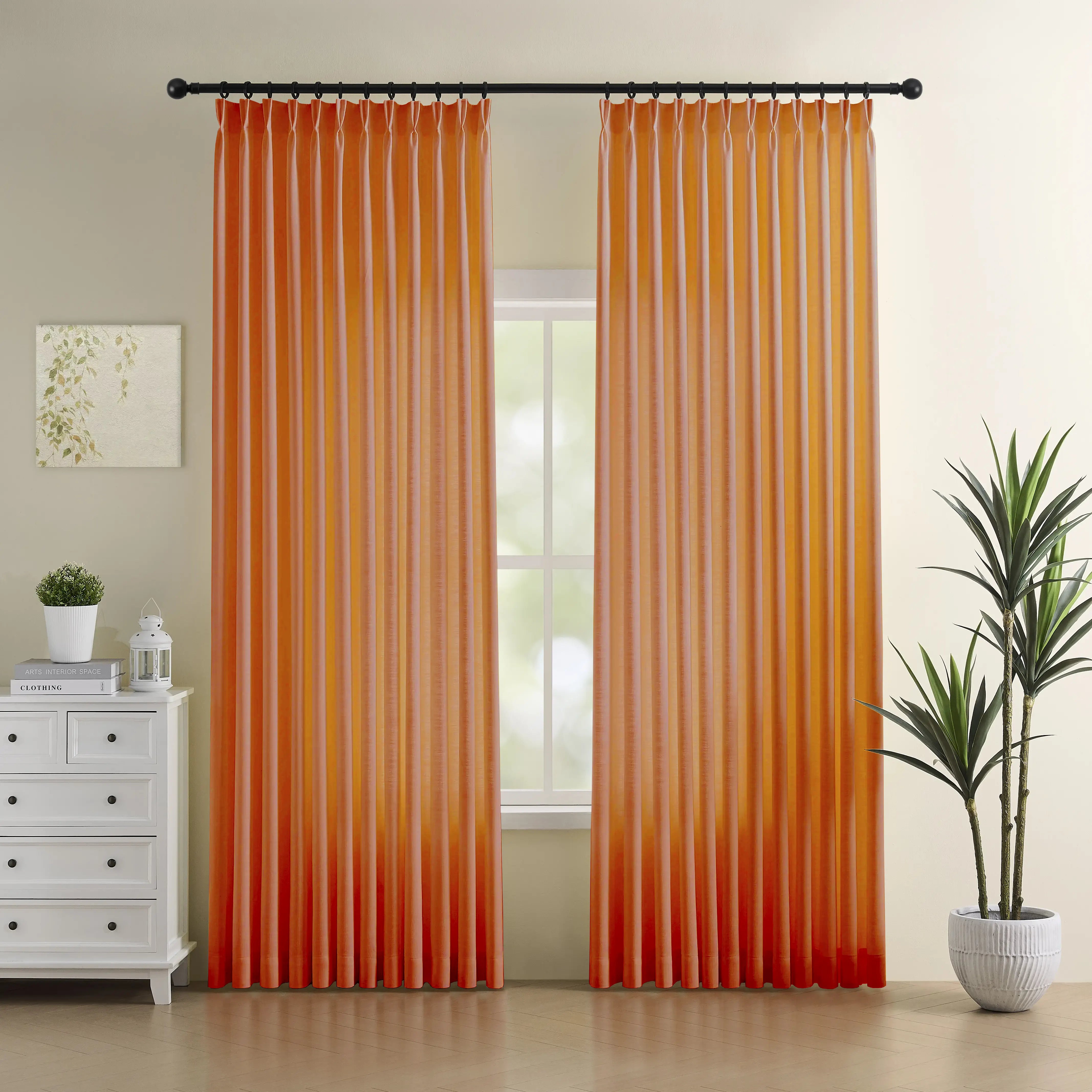 Custom Blackout Linen Curtain for an Elegant Linen Drapery with a Refined Look