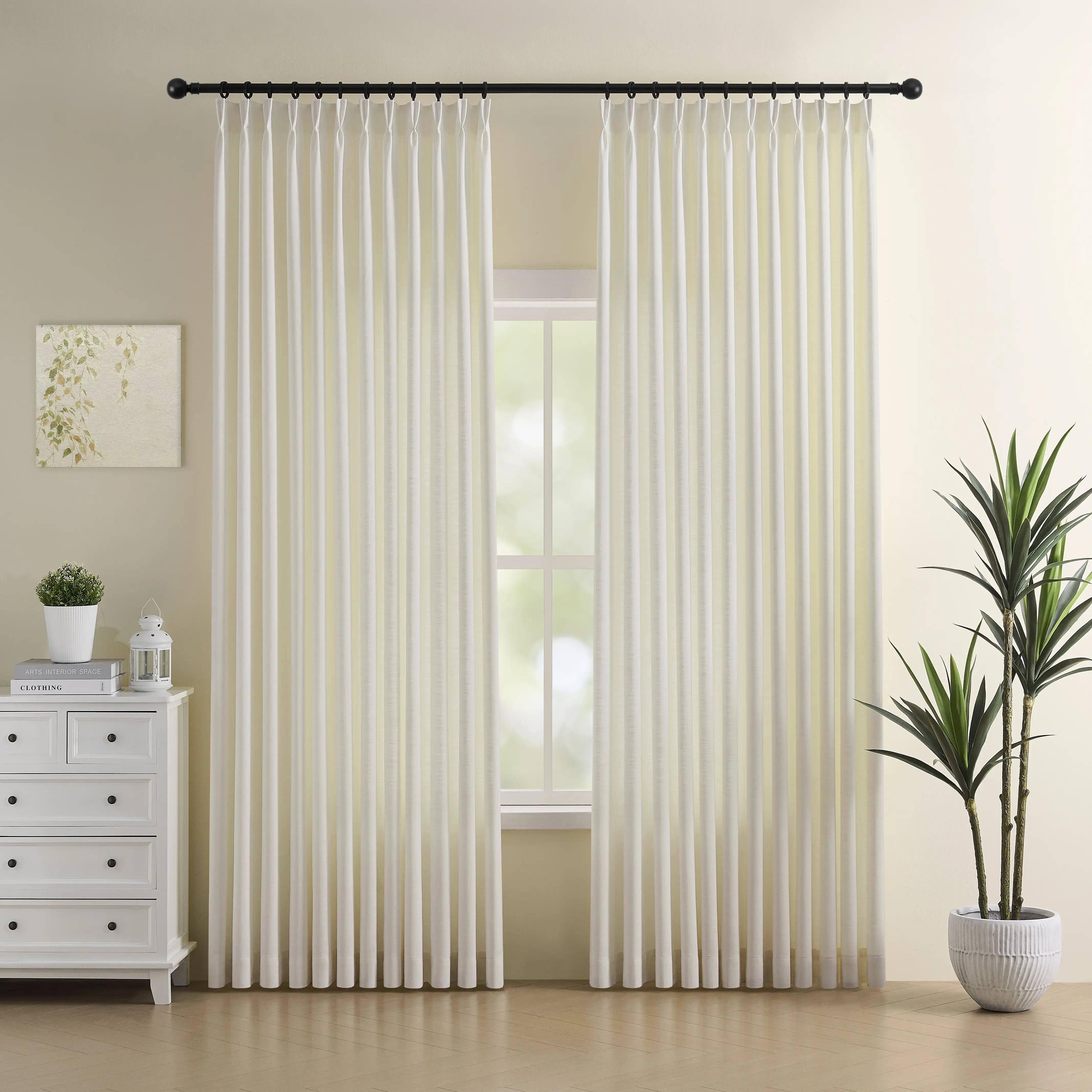Custom Blackout Linen Curtain for an Elegant Linen Drapery with a Refined Look