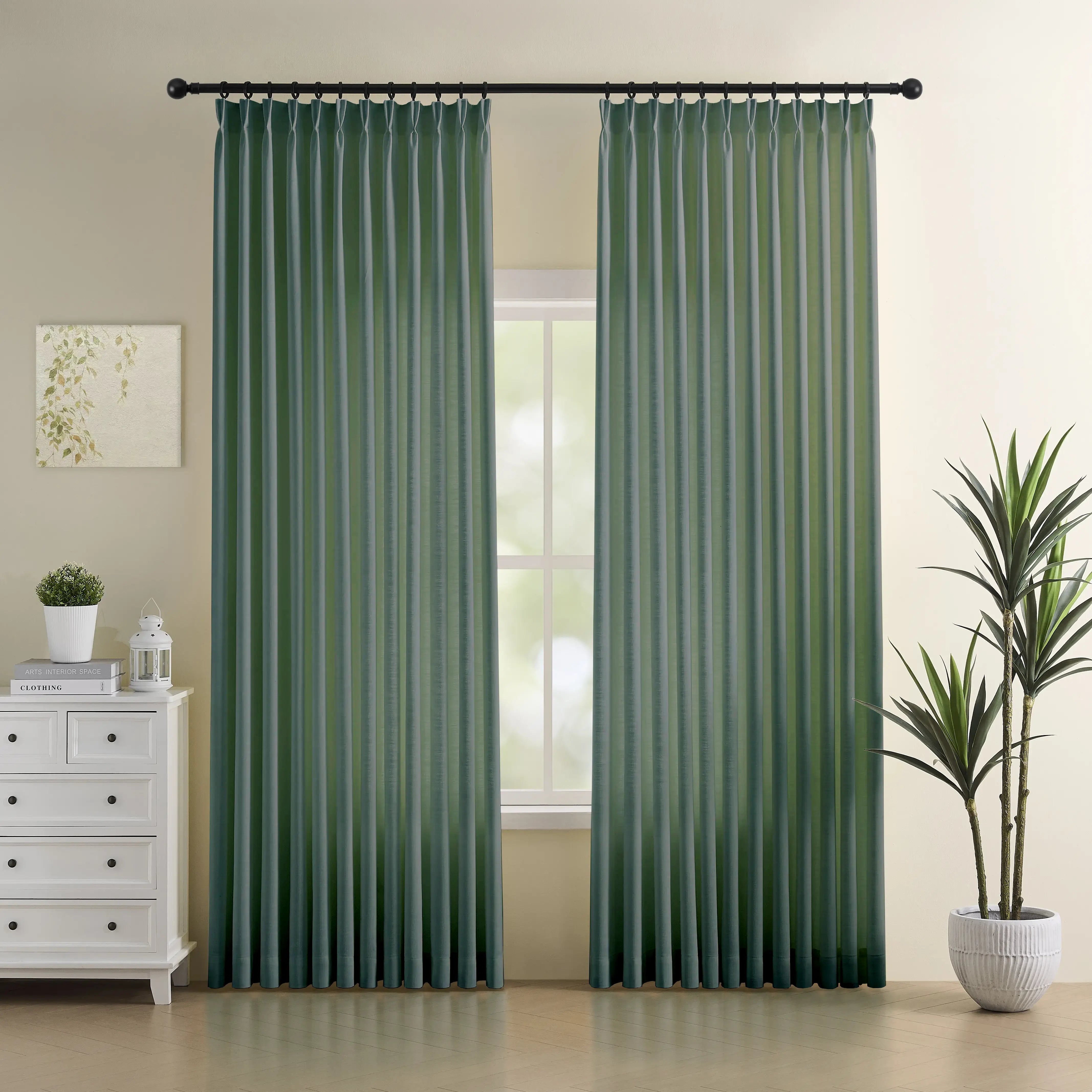 Custom Blackout Linen Curtain for an Elegant Linen Drapery with a Refined Look