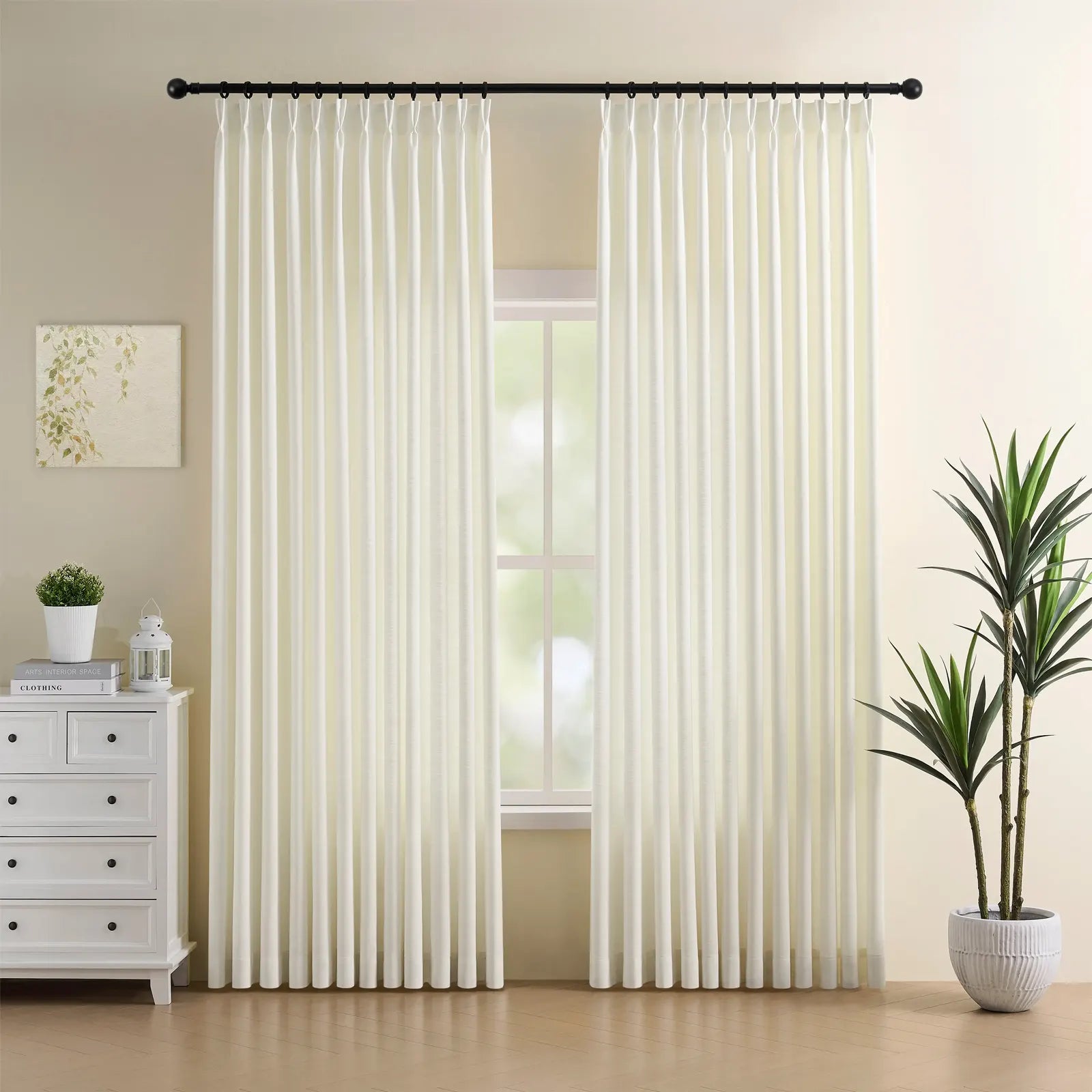Custom Blackout Linen Curtain for an Elegant Linen Drapery with a Refined Look