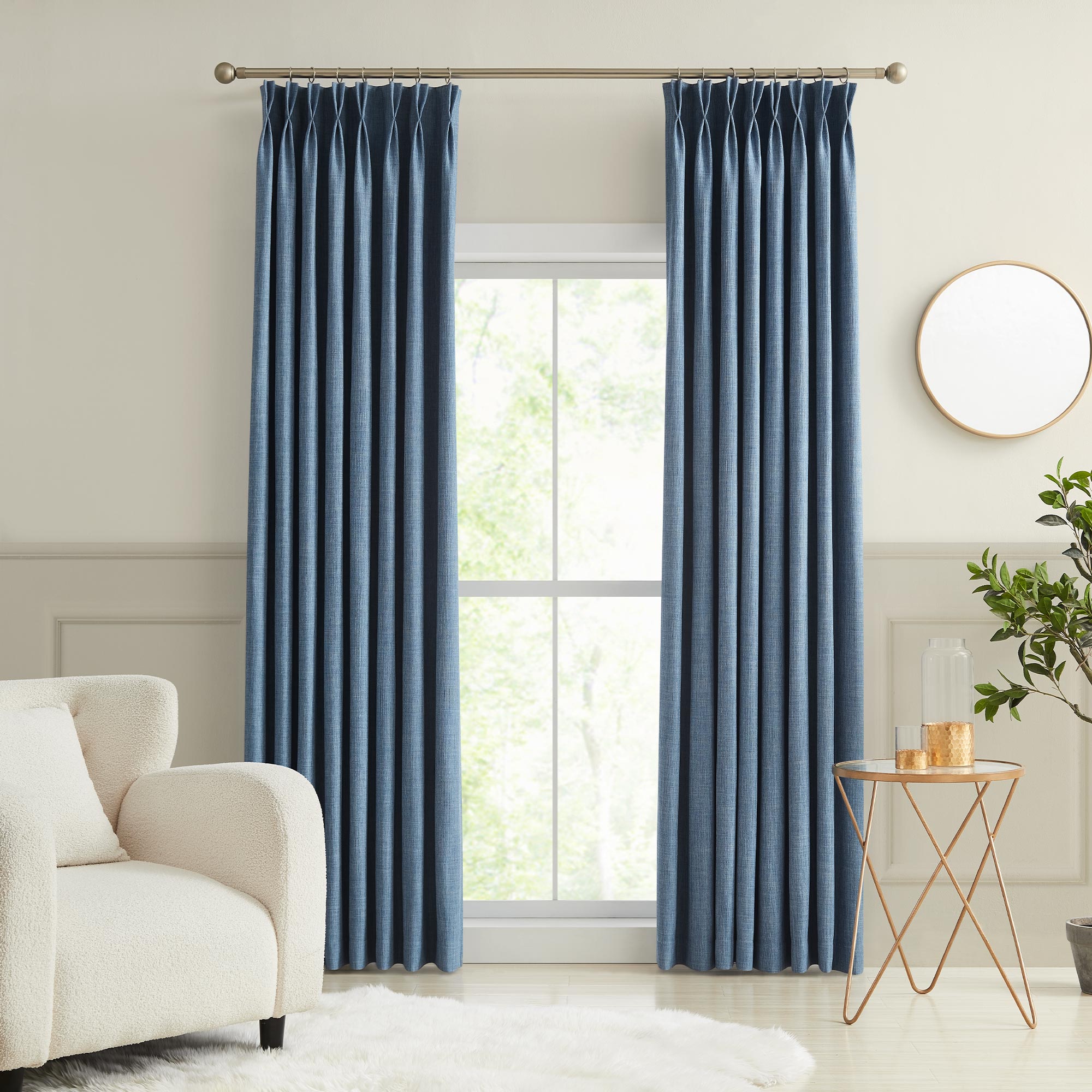 Custom Permanently Flame Resistant Blockout Curtains