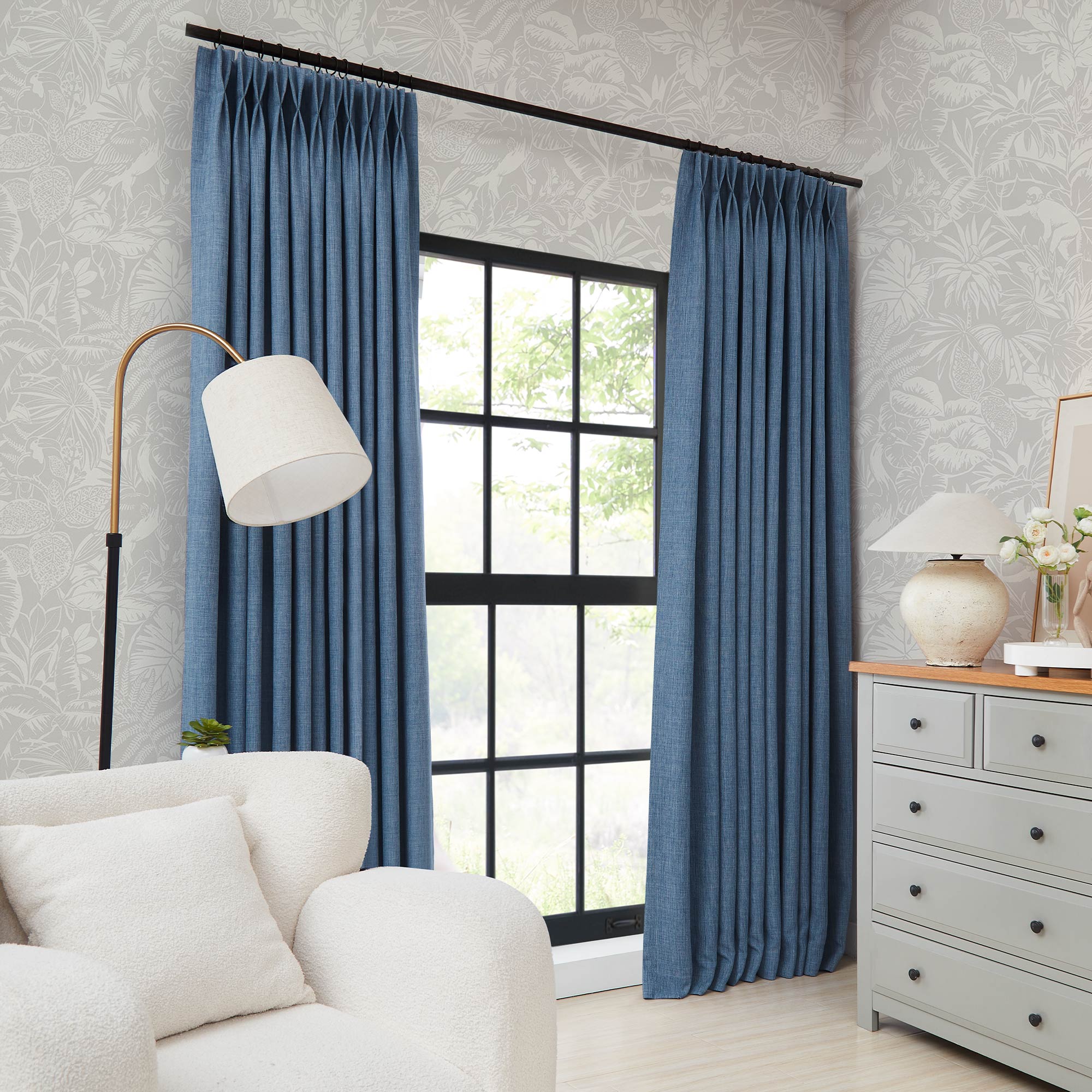 Custom Permanently Flame Resistant Blockout Curtains