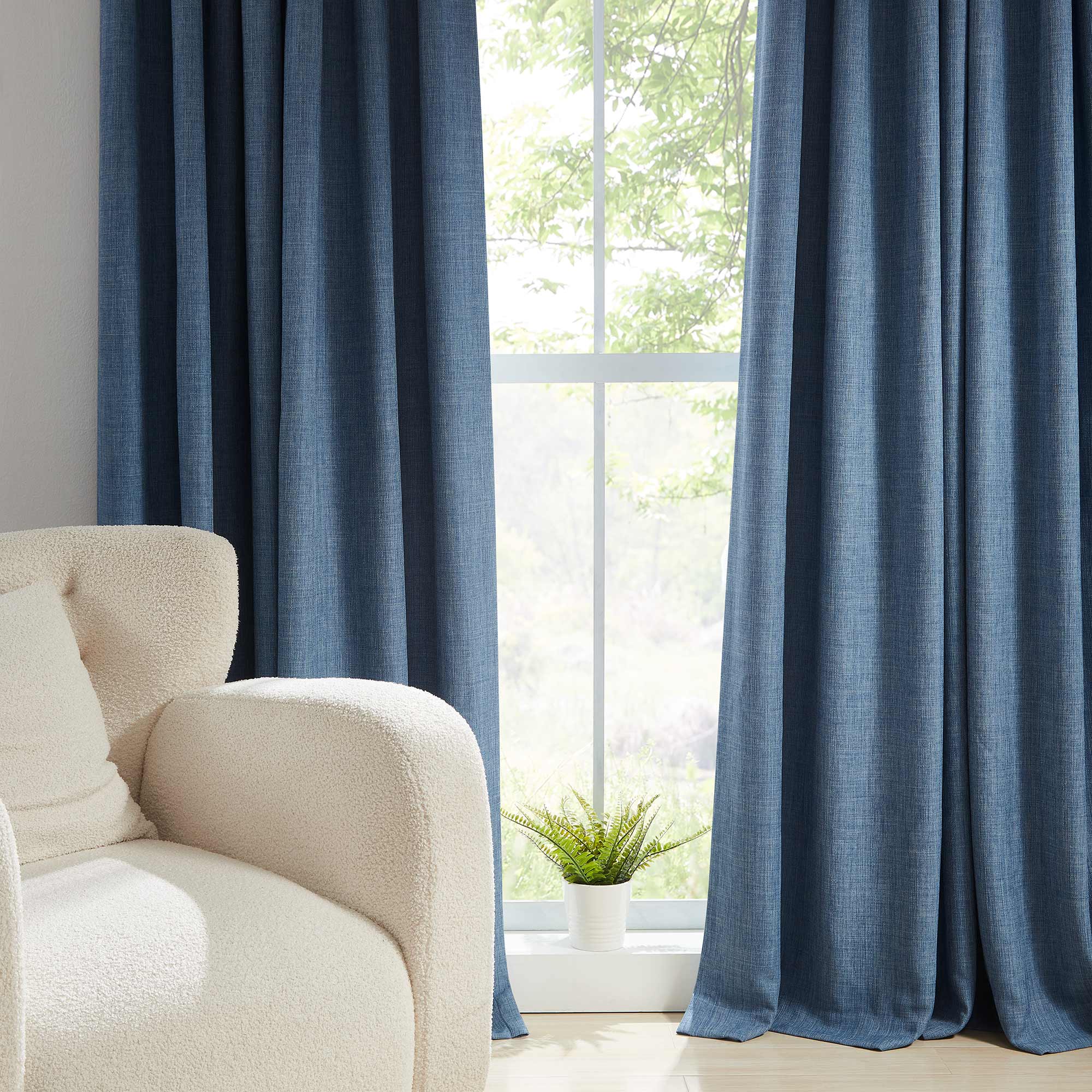 Custom Permanently Flame Resistant Blockout Curtains