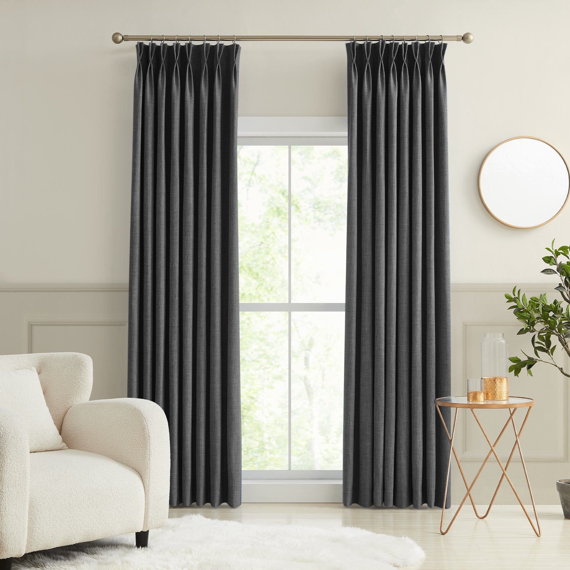 Custom Permanently Flame Resistant Blockout Curtains
