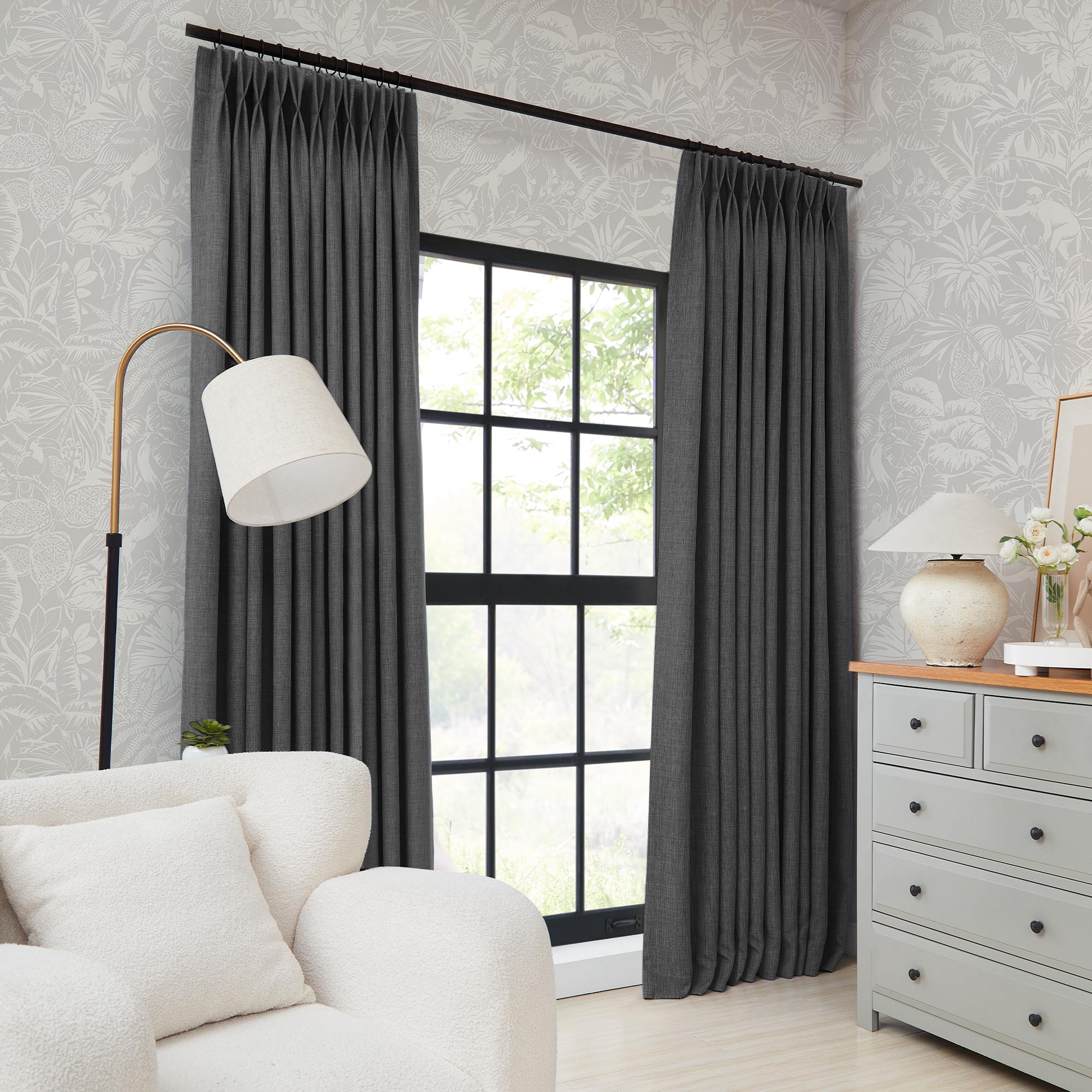 Custom Permanently Flame Resistant Blockout Curtains