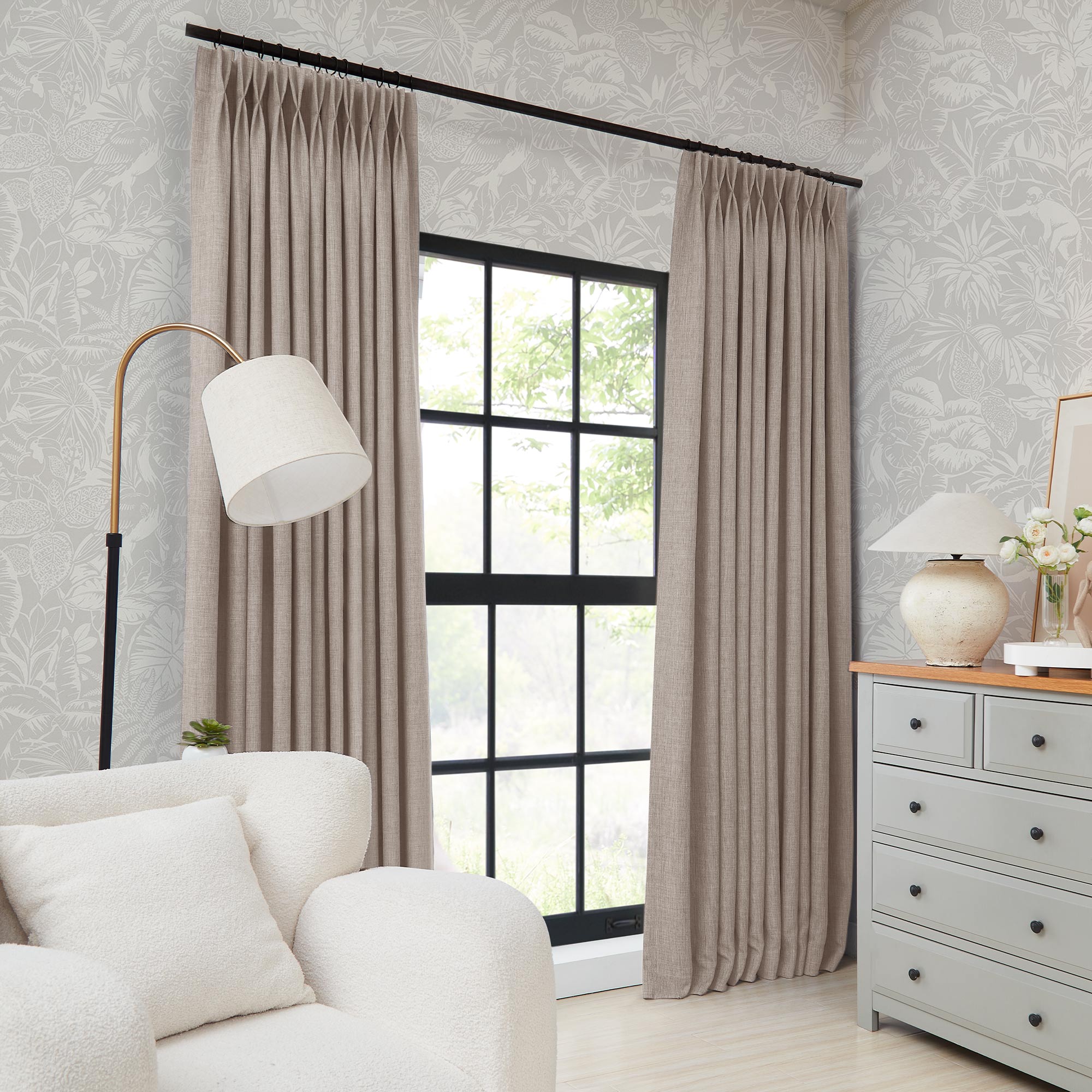 Custom Permanently Flame Resistant Blockout Curtains