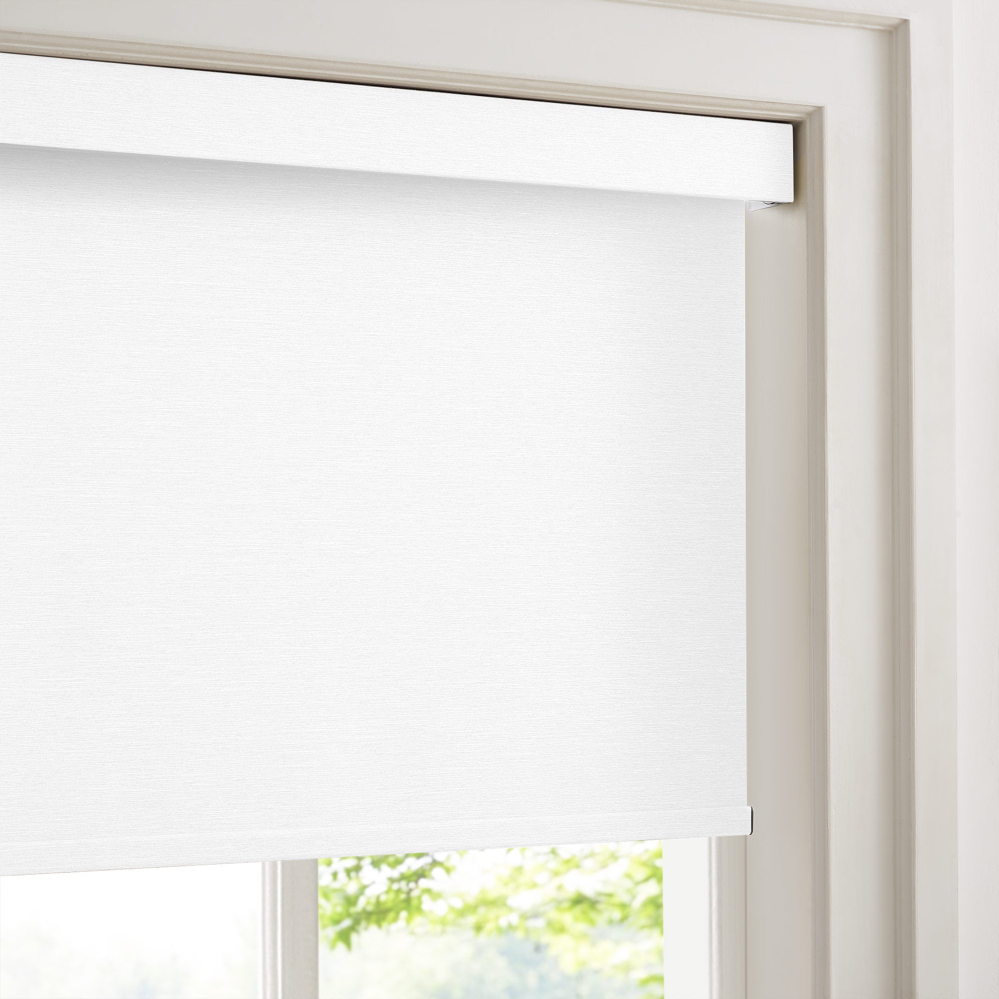 Custom Linen Look 100% Blackout Roller Shades|Custom Size Blackout/Thermal