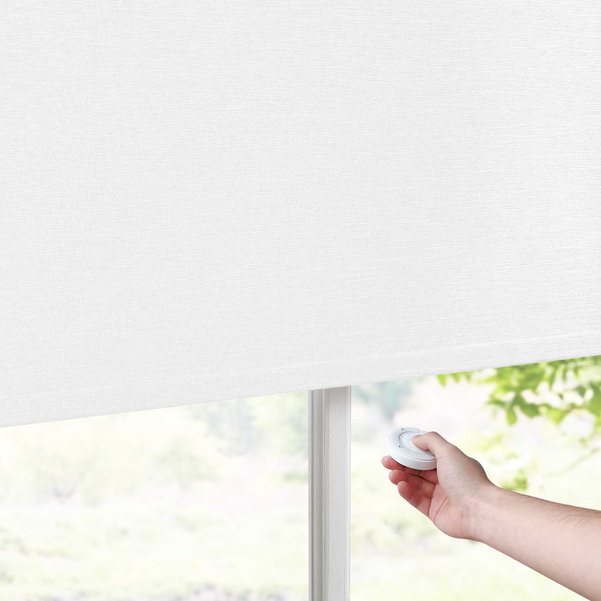 Custom Linen Look 100% Blackout Roller Shades|Custom Size Blackout/Thermal