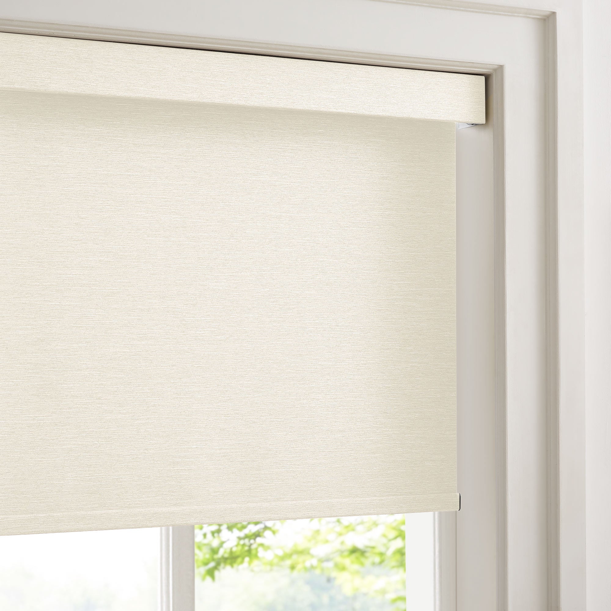 Custom Linen Look 100% Blackout Roller Shades|Custom Size Blackout/Thermal