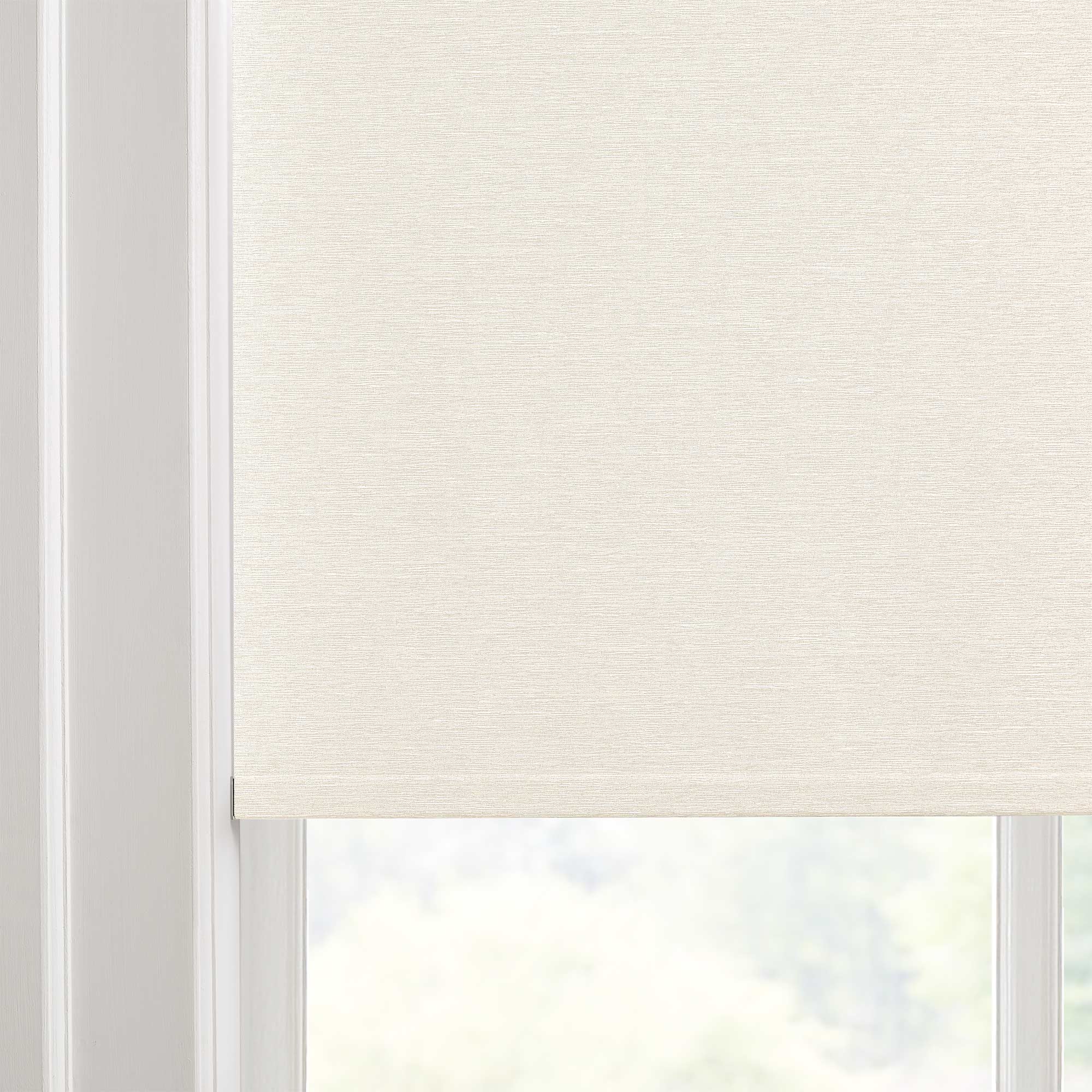 Custom Linen Look 100% Blackout Roller Shades|Custom Size Blackout/Thermal