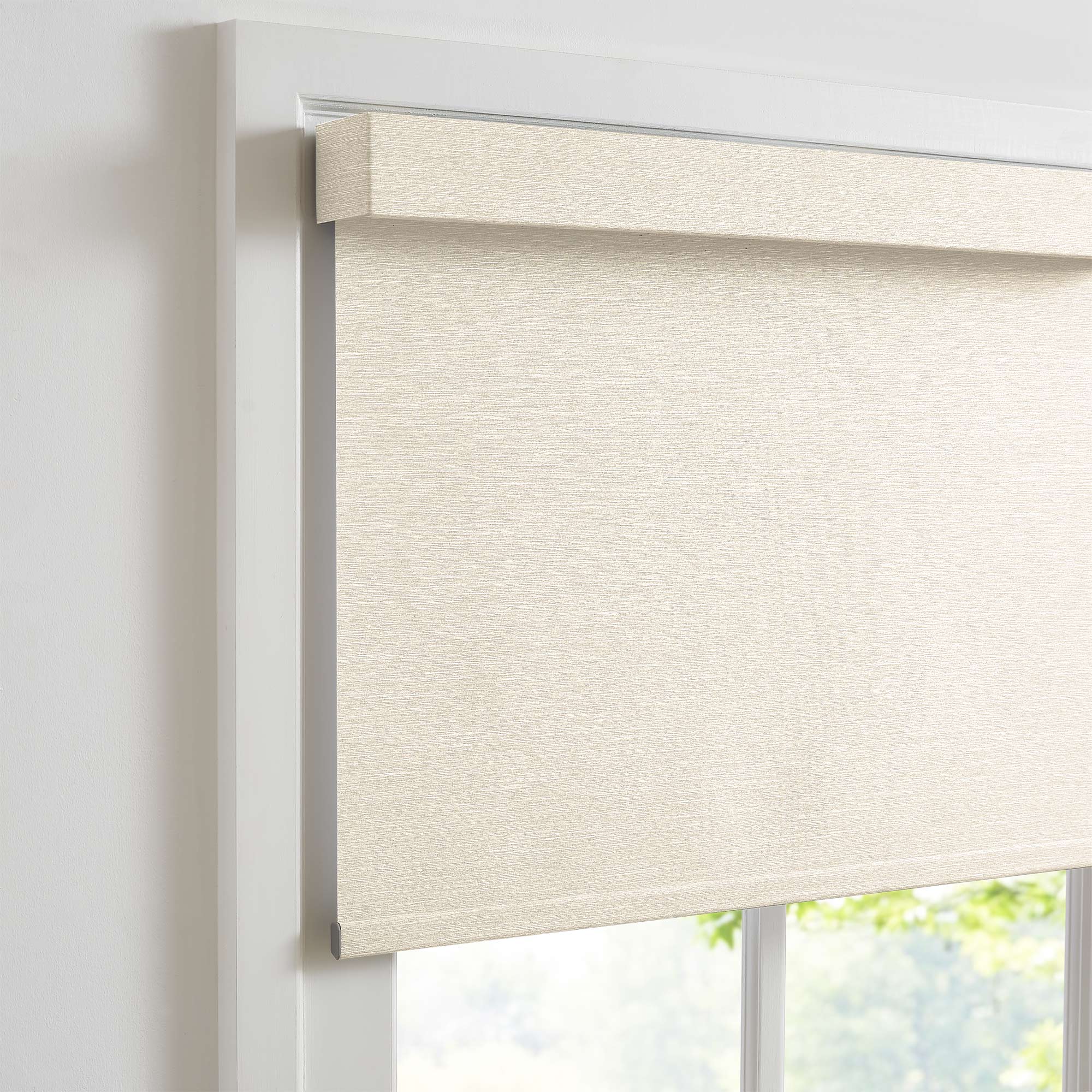 Custom Linen Look 100% Blackout Roller Shades|Custom Size Blackout/Thermal