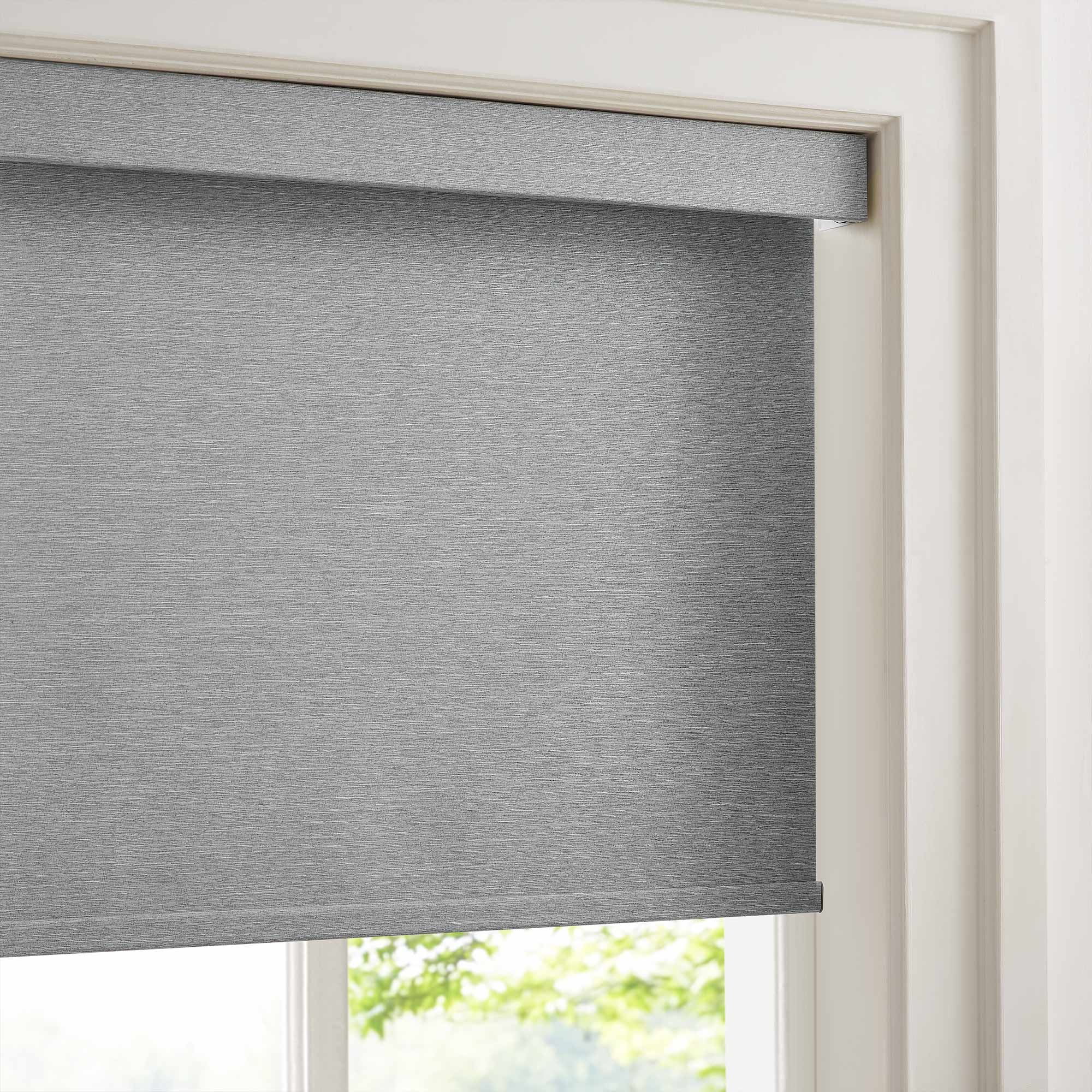 Custom Linen Look 100% Blackout Roller Shades|Custom Size Blackout/Thermal