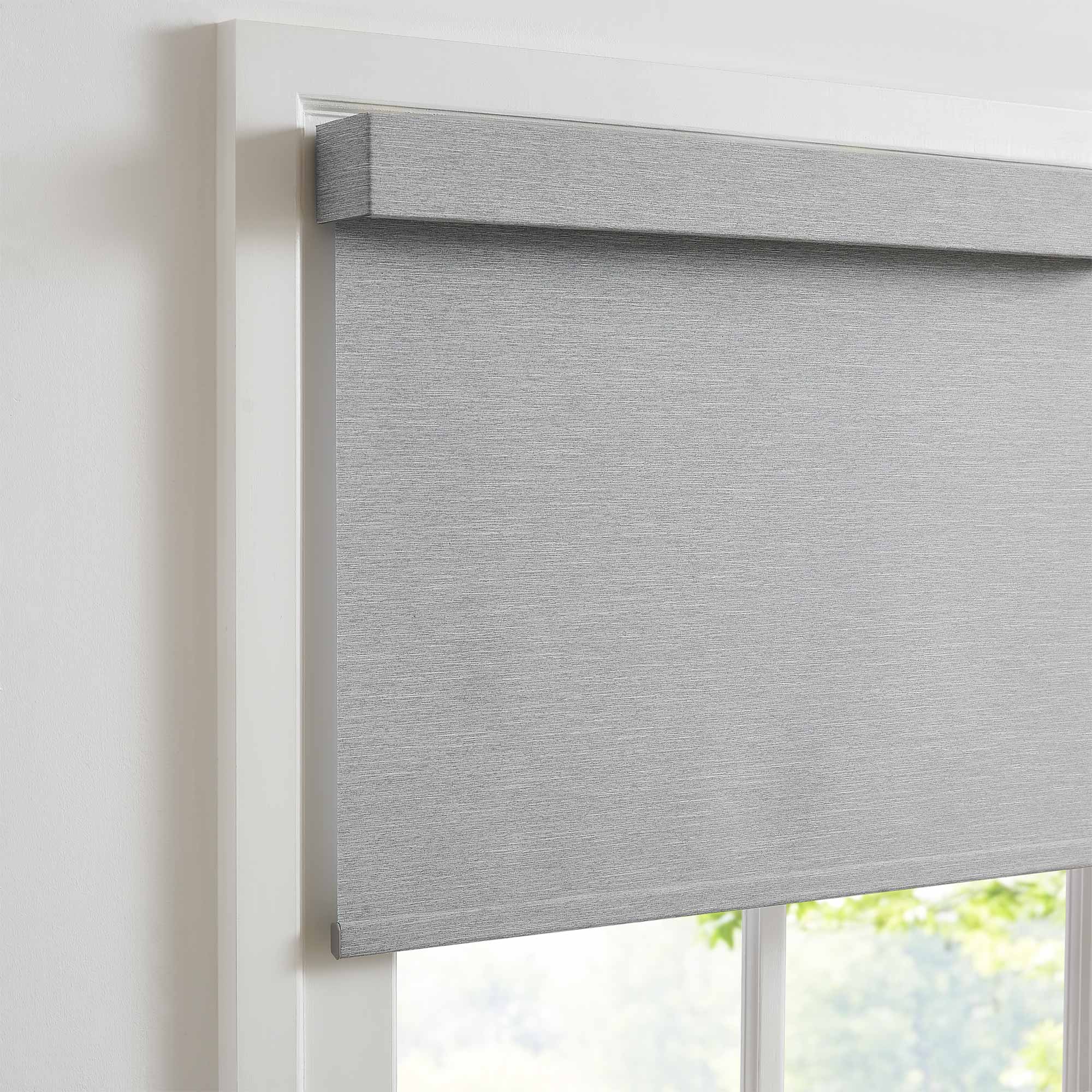 Custom Linen Look 100% Blackout Roller Shades|Custom Size Blackout/Thermal