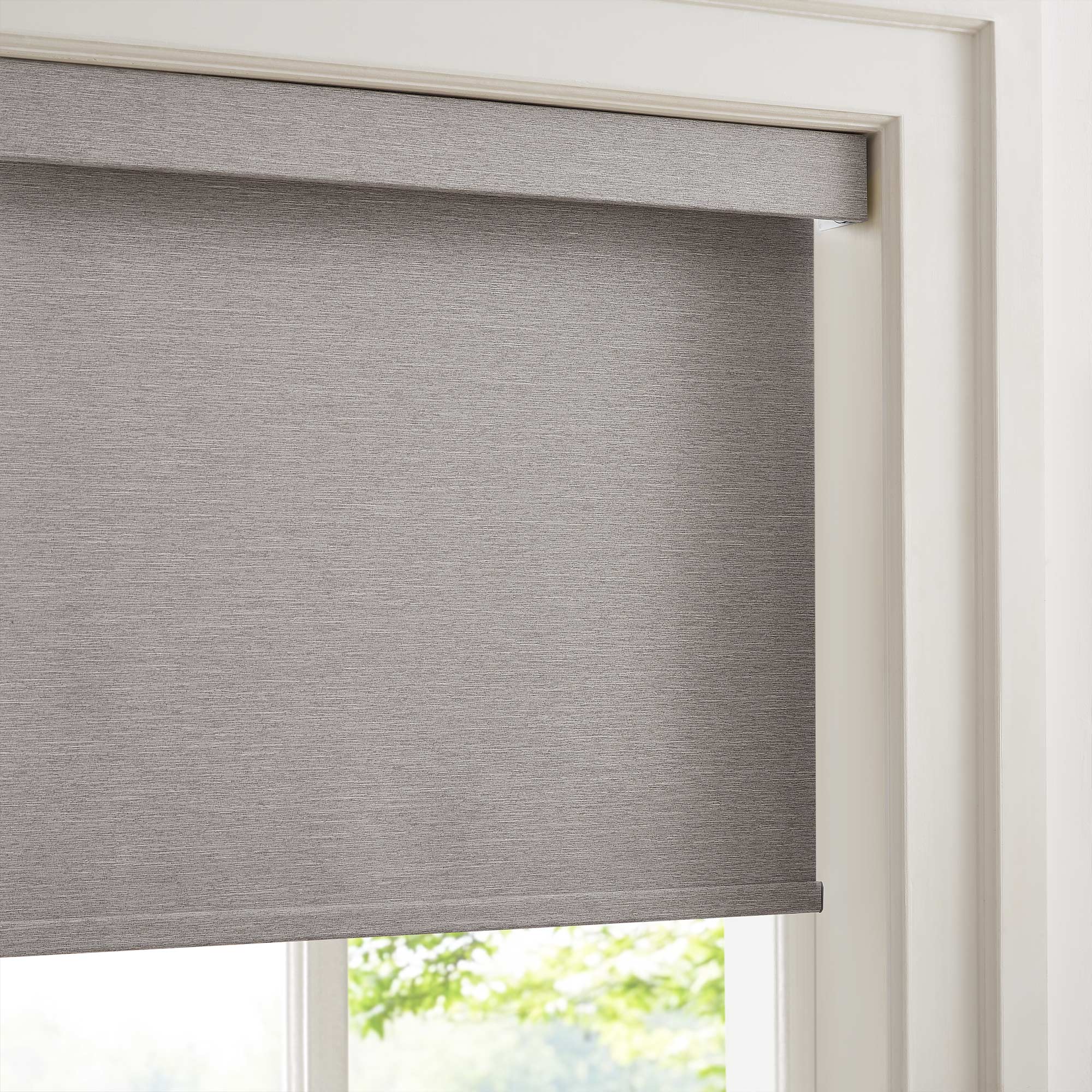 Custom Linen Look 100% Blackout Roller Shades|Custom Size Blackout/Thermal