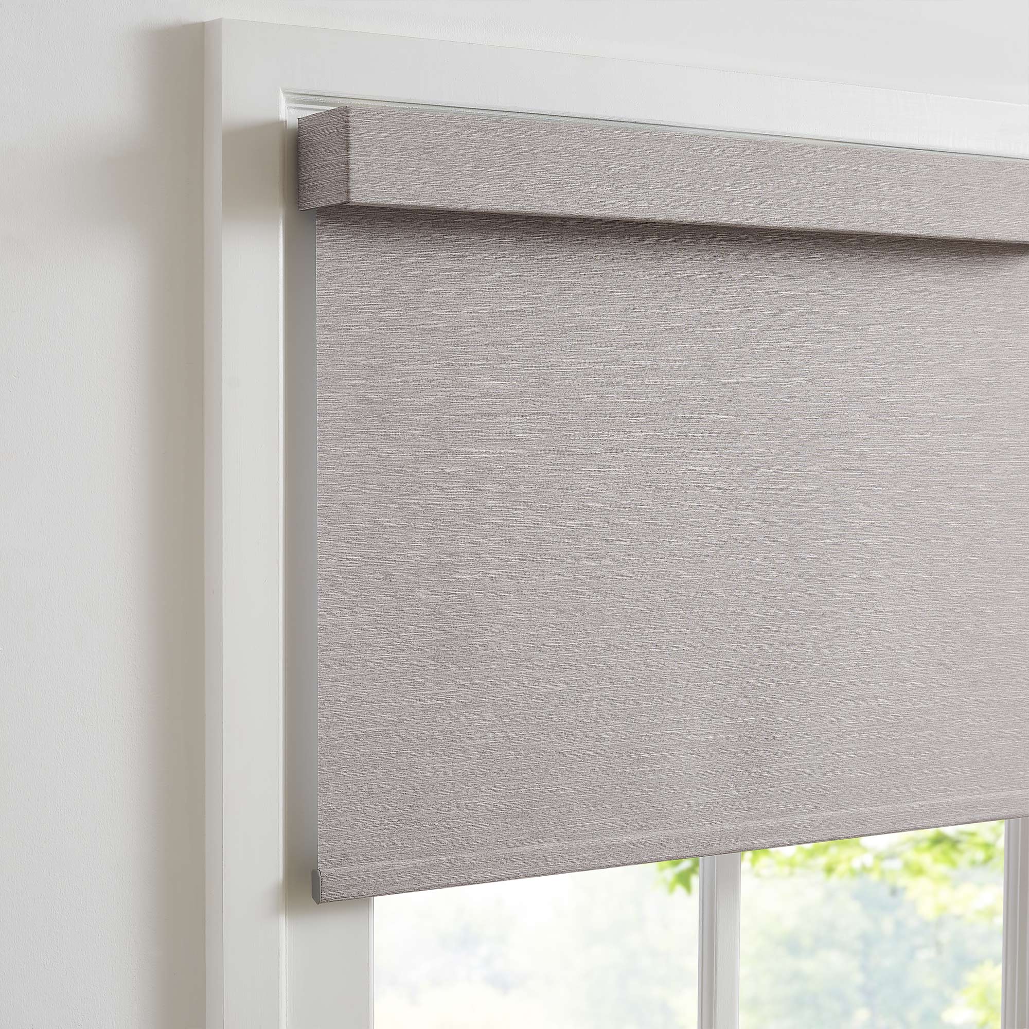 Custom Linen Look 100% Blackout Roller Shades|Custom Size Blackout/Thermal