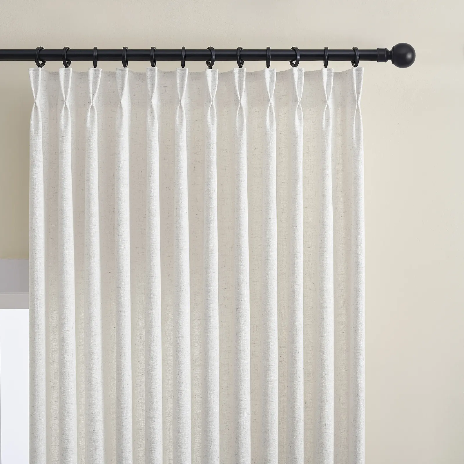 CurtainUK Custom Linen-Blend Curtains – Elegant Luxurious Drapes Tailored for Every Room