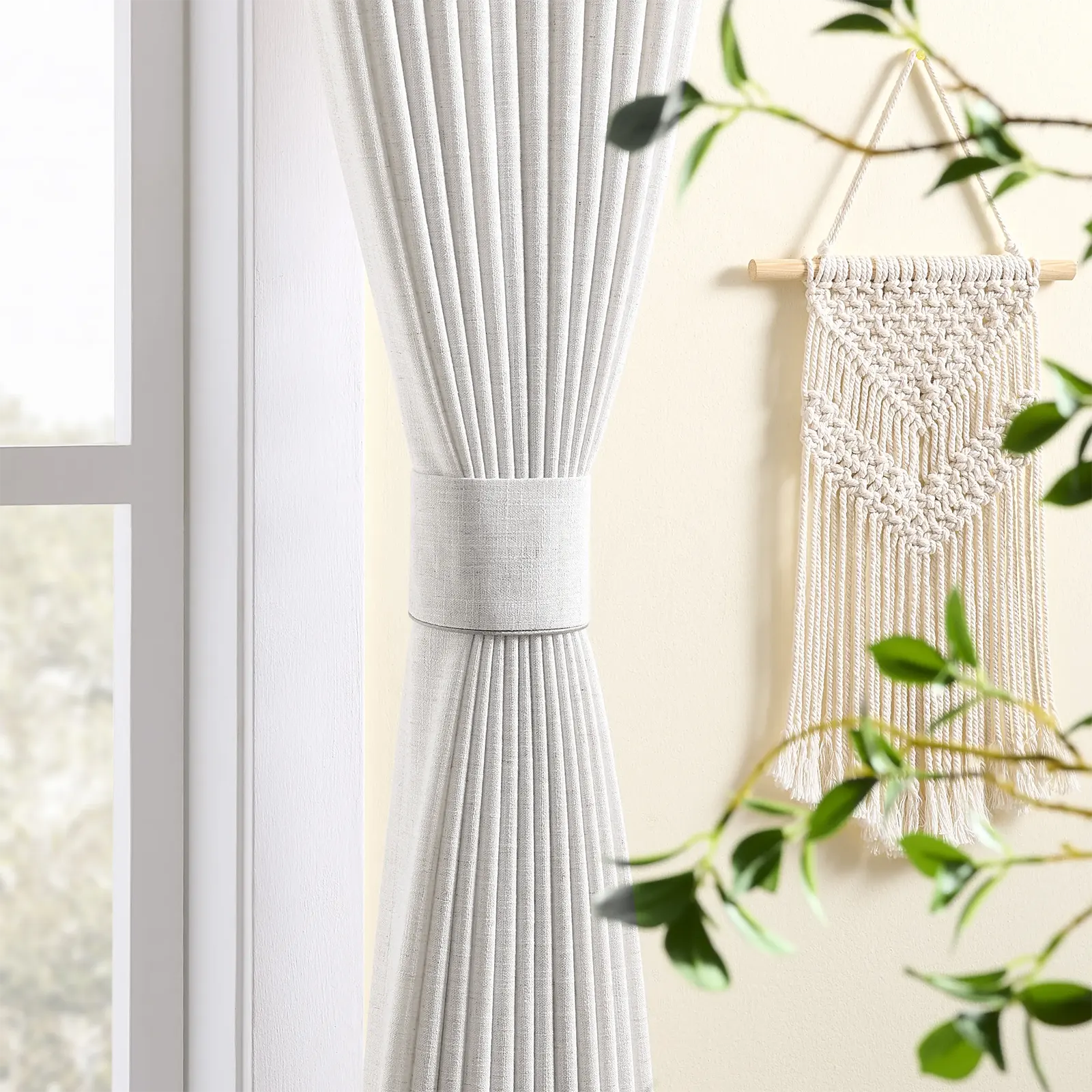 CurtainUK Custom Linen-Blend Curtains – Elegant Luxurious Drapes Tailored for Every Room