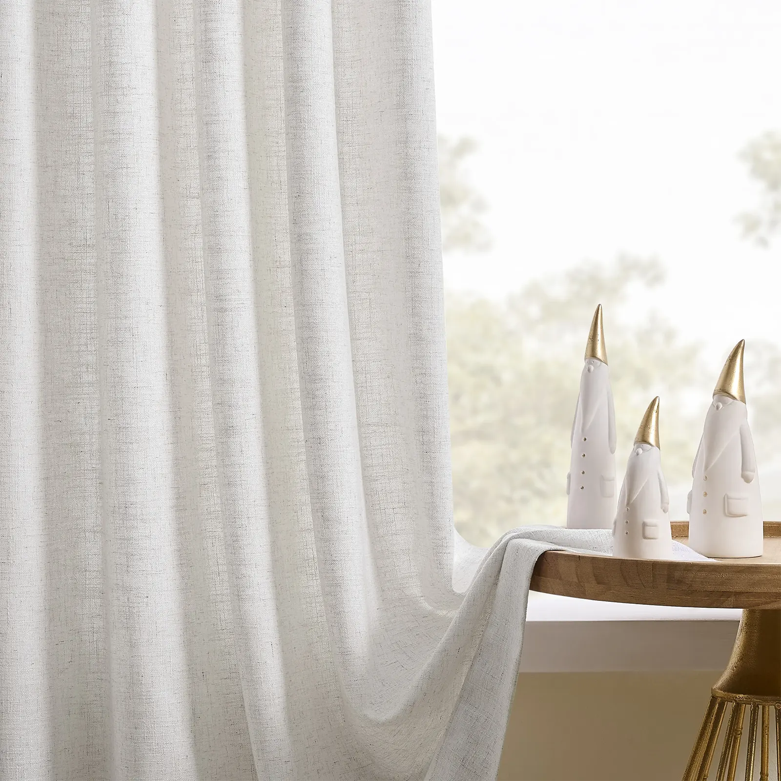 CurtainUK Custom Linen-Blend Curtains – Elegant Luxurious Drapes Tailored for Every Room
