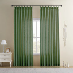 CurtainUK Custom Linen-Blend Curtains – Elegant Luxurious Drapes Tailored for Every Room