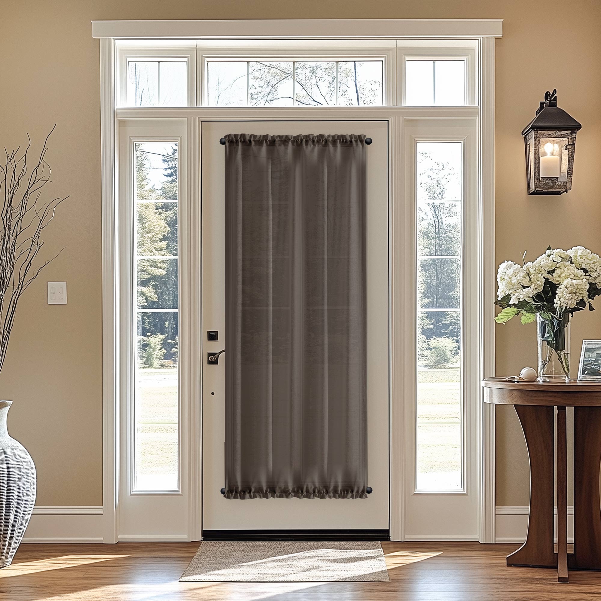 Custom Semi Sheer Door Curtains