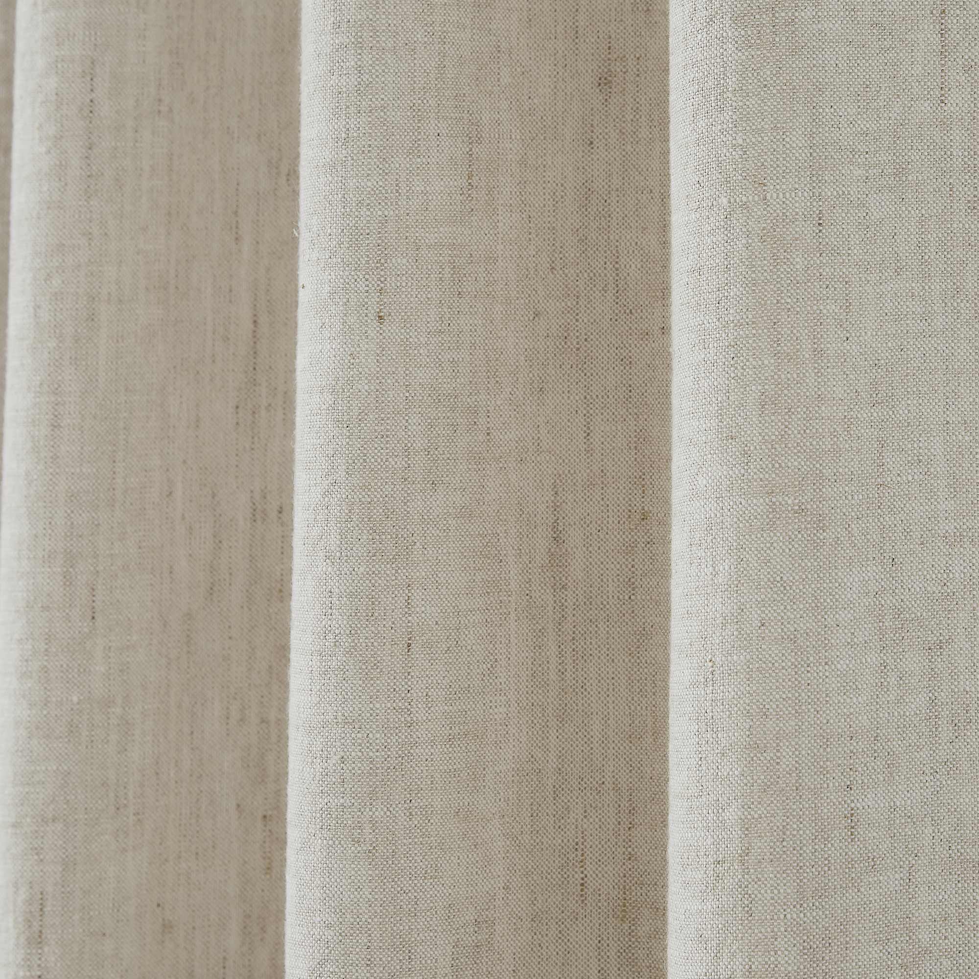 Custom Heavy 100% Blackout Linen Curtains