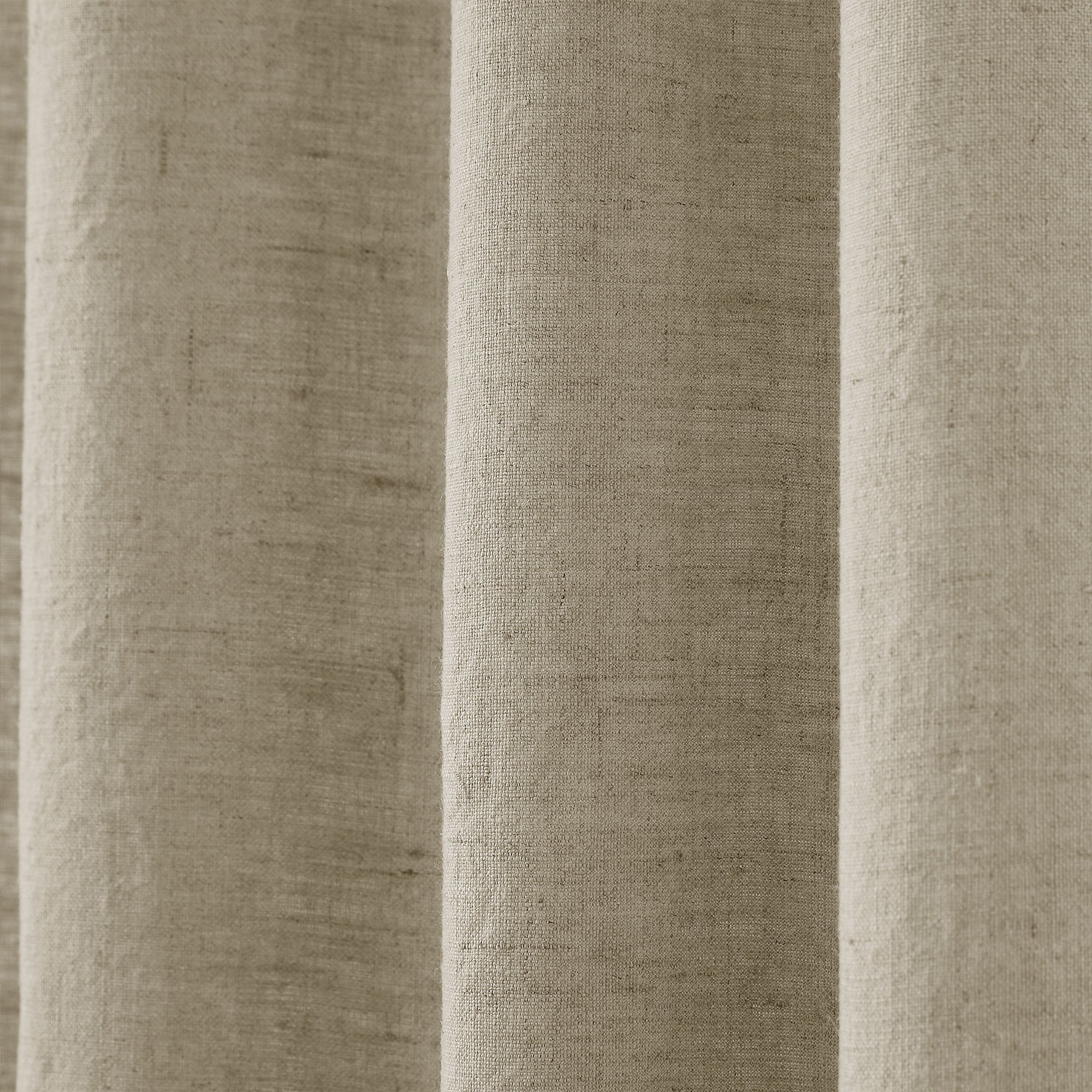 Custom Heavy 100% Blackout Linen Curtains