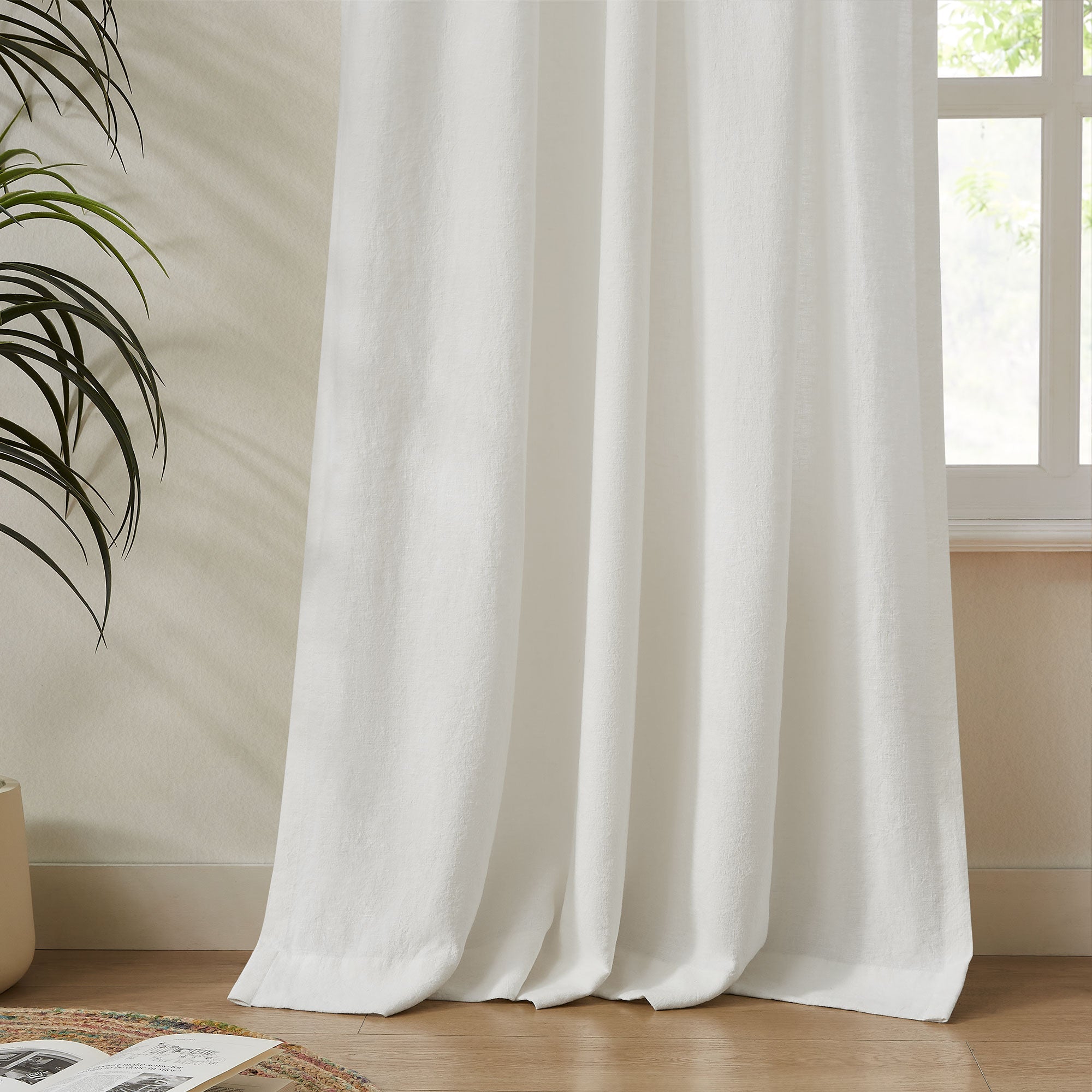 Custom Heavy 100% Blackout Linen Curtains