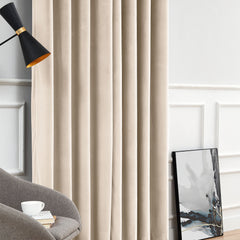 Custom Soft Blackout Velvet Curtains | Luxury Light-Filtering Bedroom Drapes