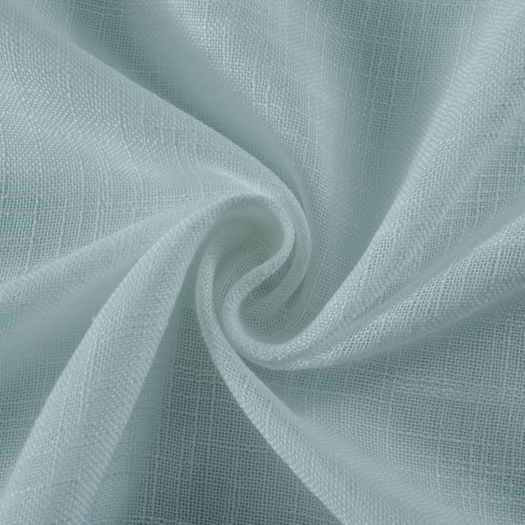 Custom Flora Linen Semi Sheer Curtains