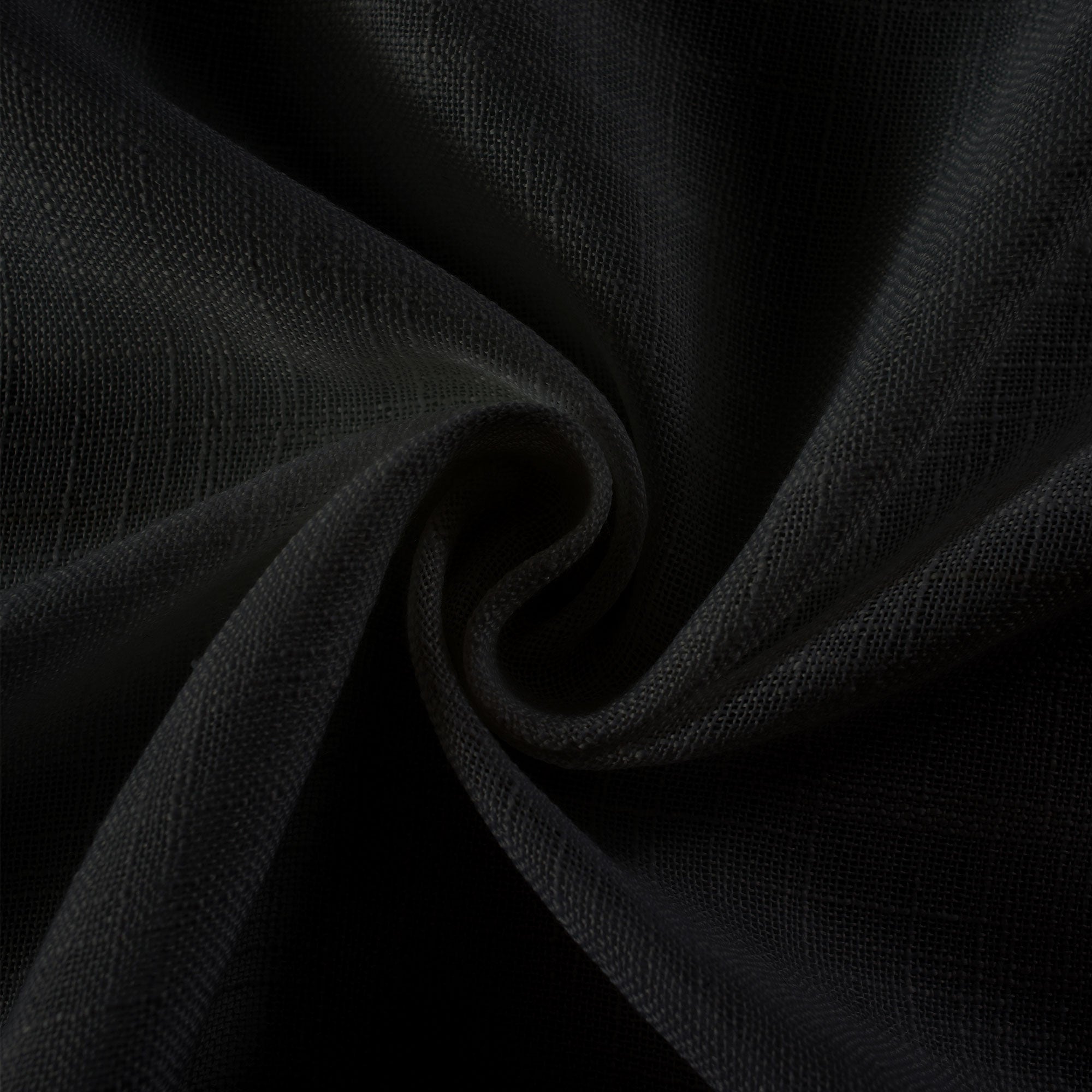 Custom Flora Linen Semi Sheer Curtains