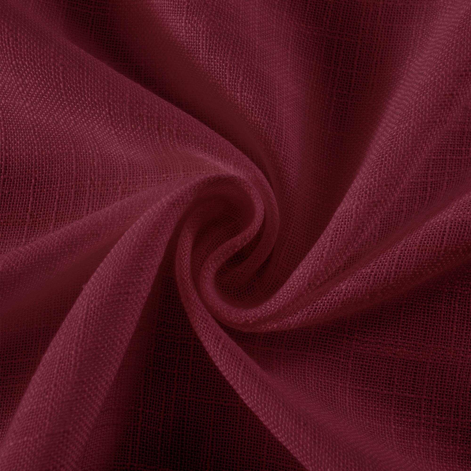 Custom Flora Linen Semi Sheer Curtains