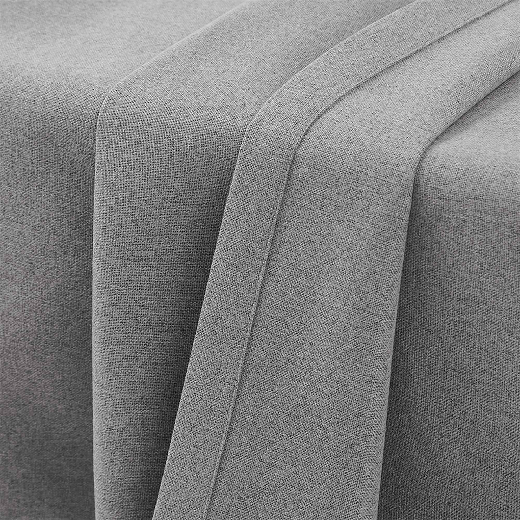 Linen Look 100% Blackout Curtains