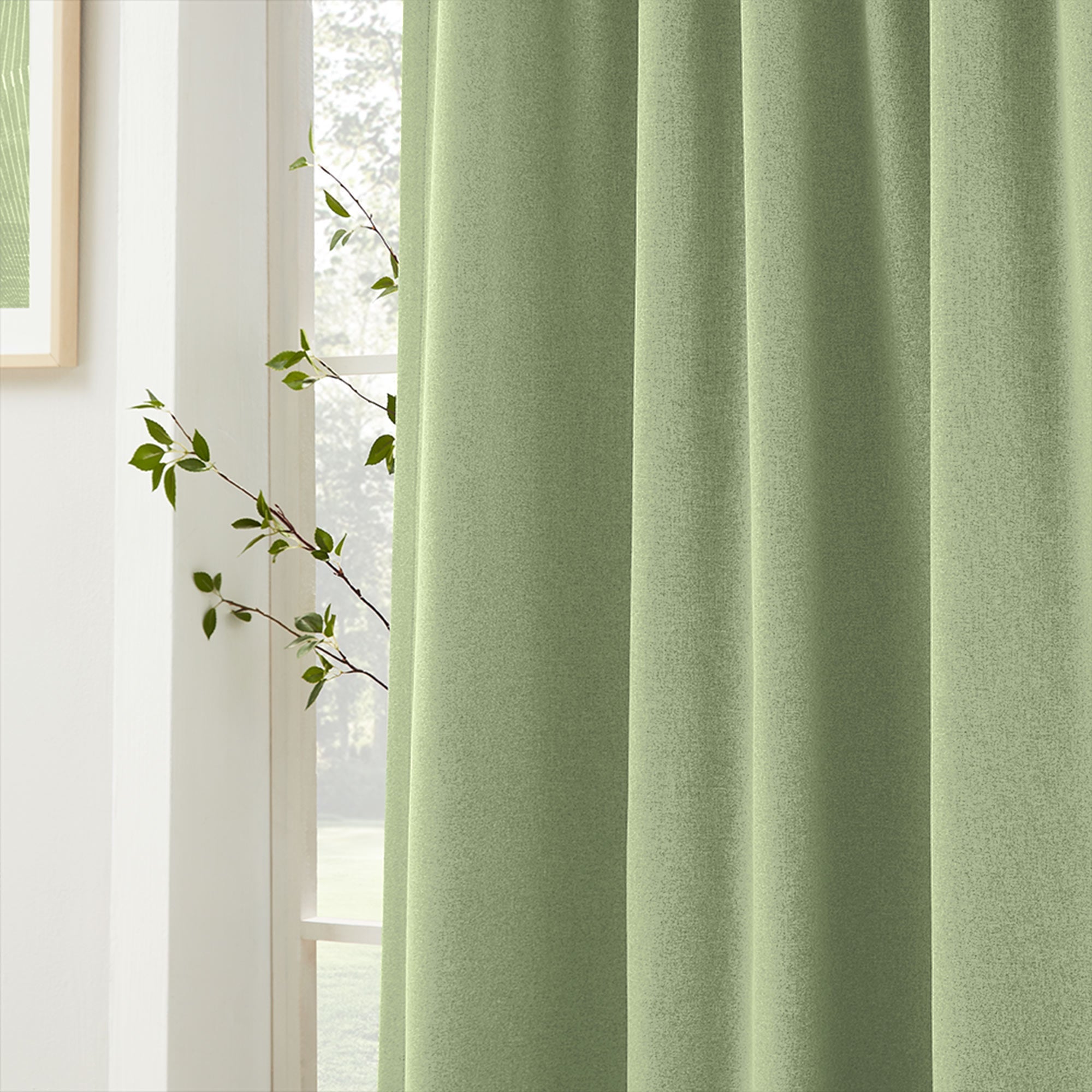 Linen Look 100% Blackout Curtains