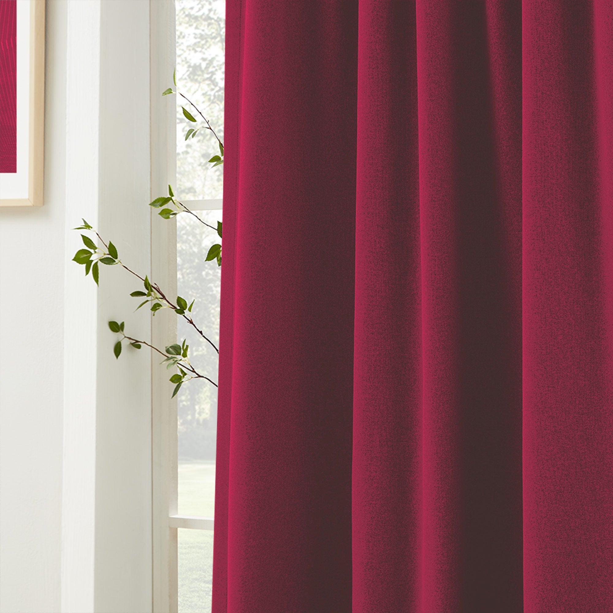 Linen Look 100% Blackout Curtains