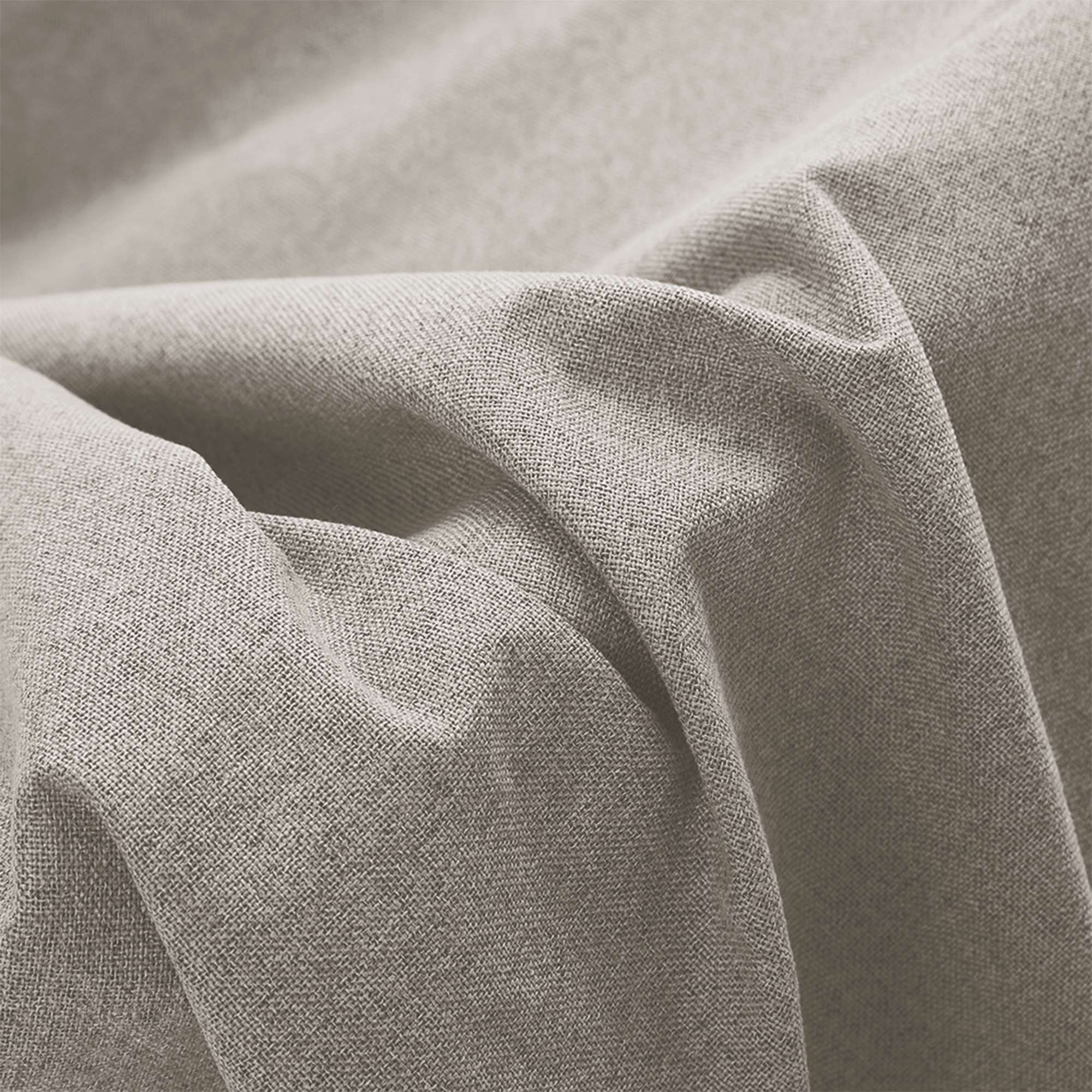 Linen Look 100% Blackout Curtains