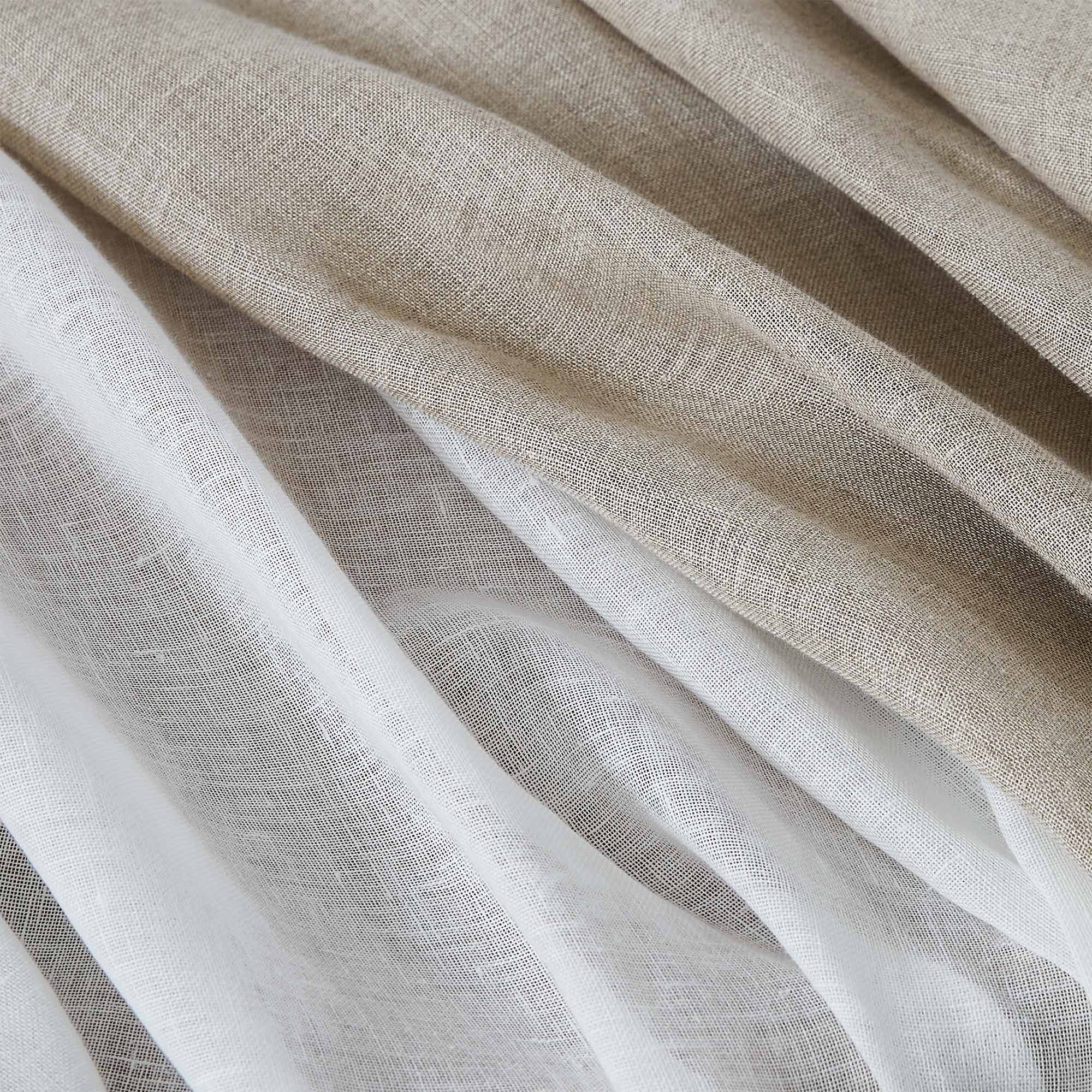Custom Belgian Linen Semi Sheer Curtains