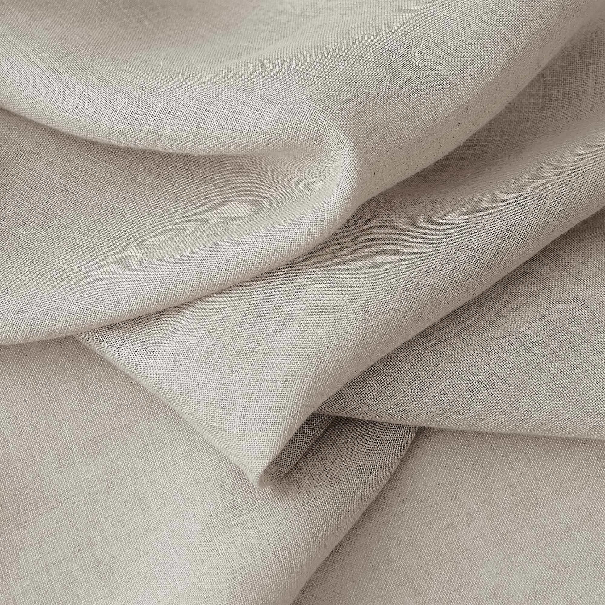 Custom Belgian Linen Semi Sheer Curtains